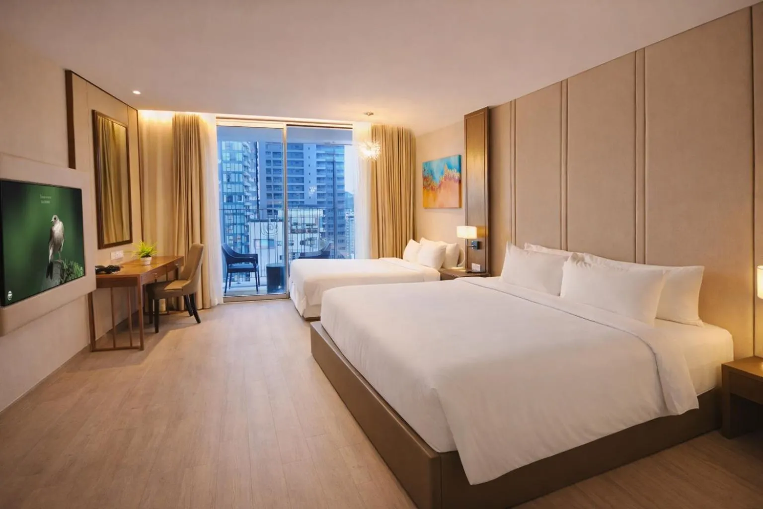 Bed in Holi Panorama Condotel