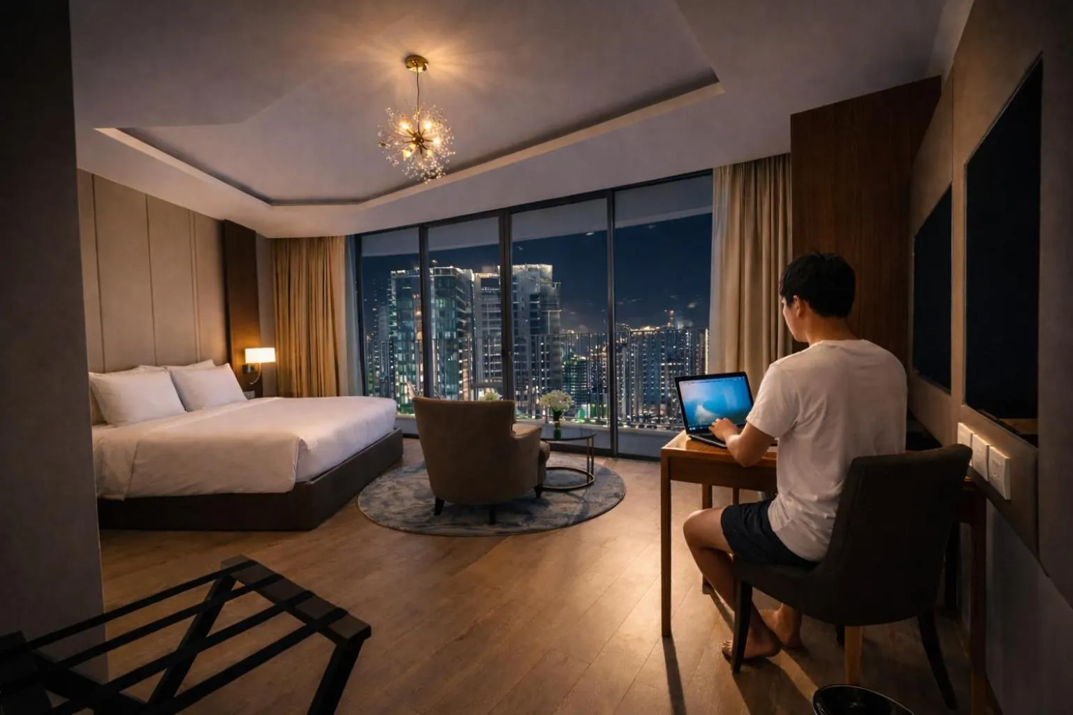 Bed in Holi Panorama Condotel