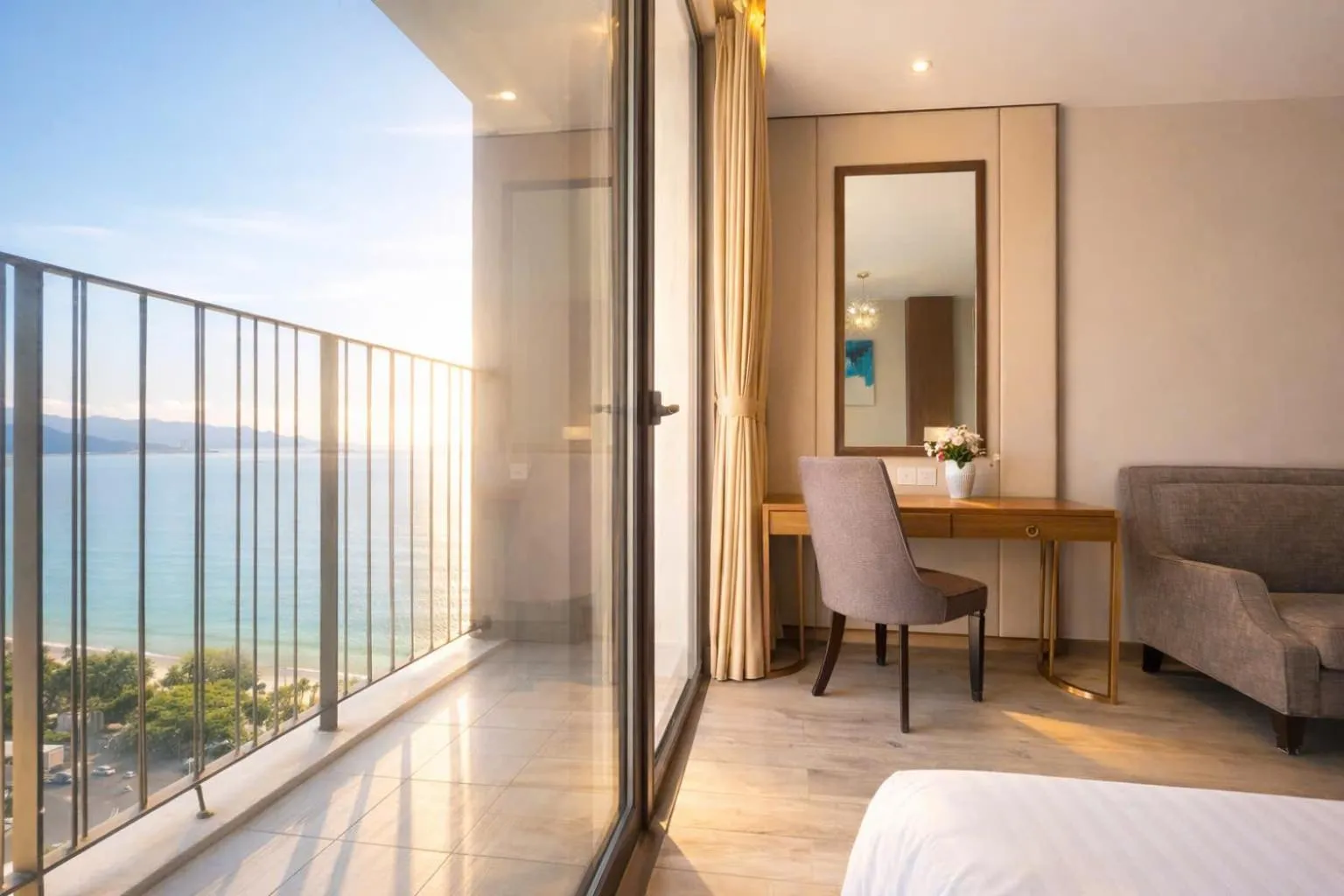 Bed in Holi Panorama Condotel