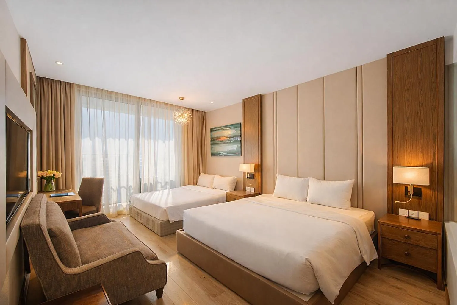 Bed in Holi Panorama Condotel