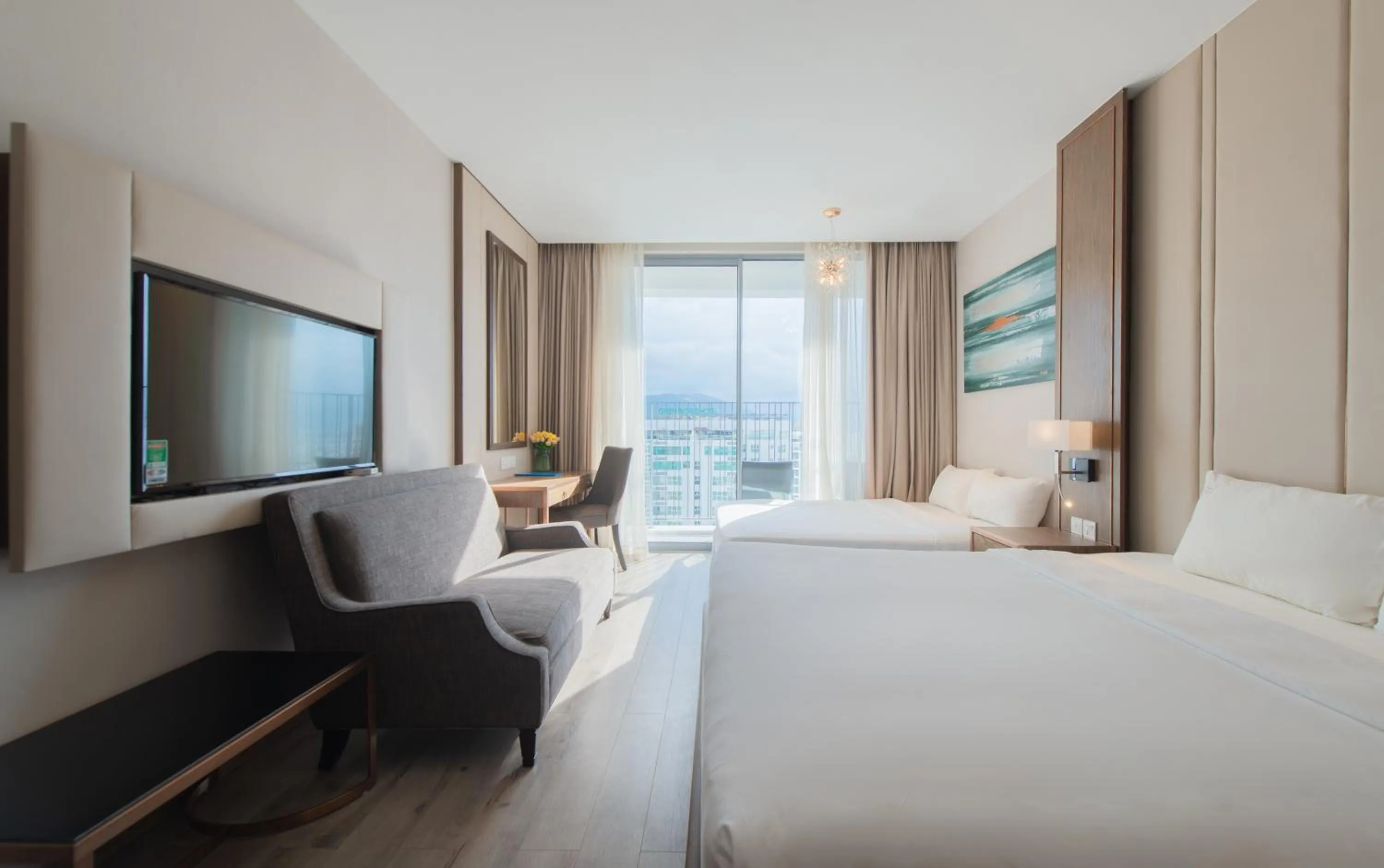 Bed in Holi Panorama Condotel