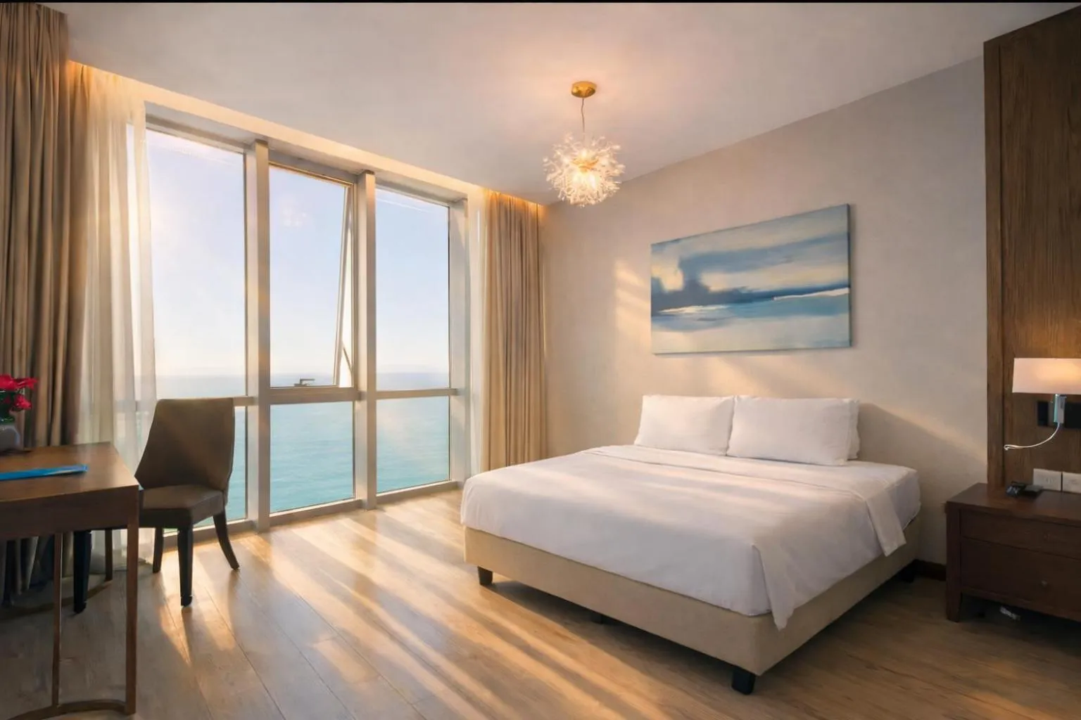 Bed in Holi Panorama Condotel