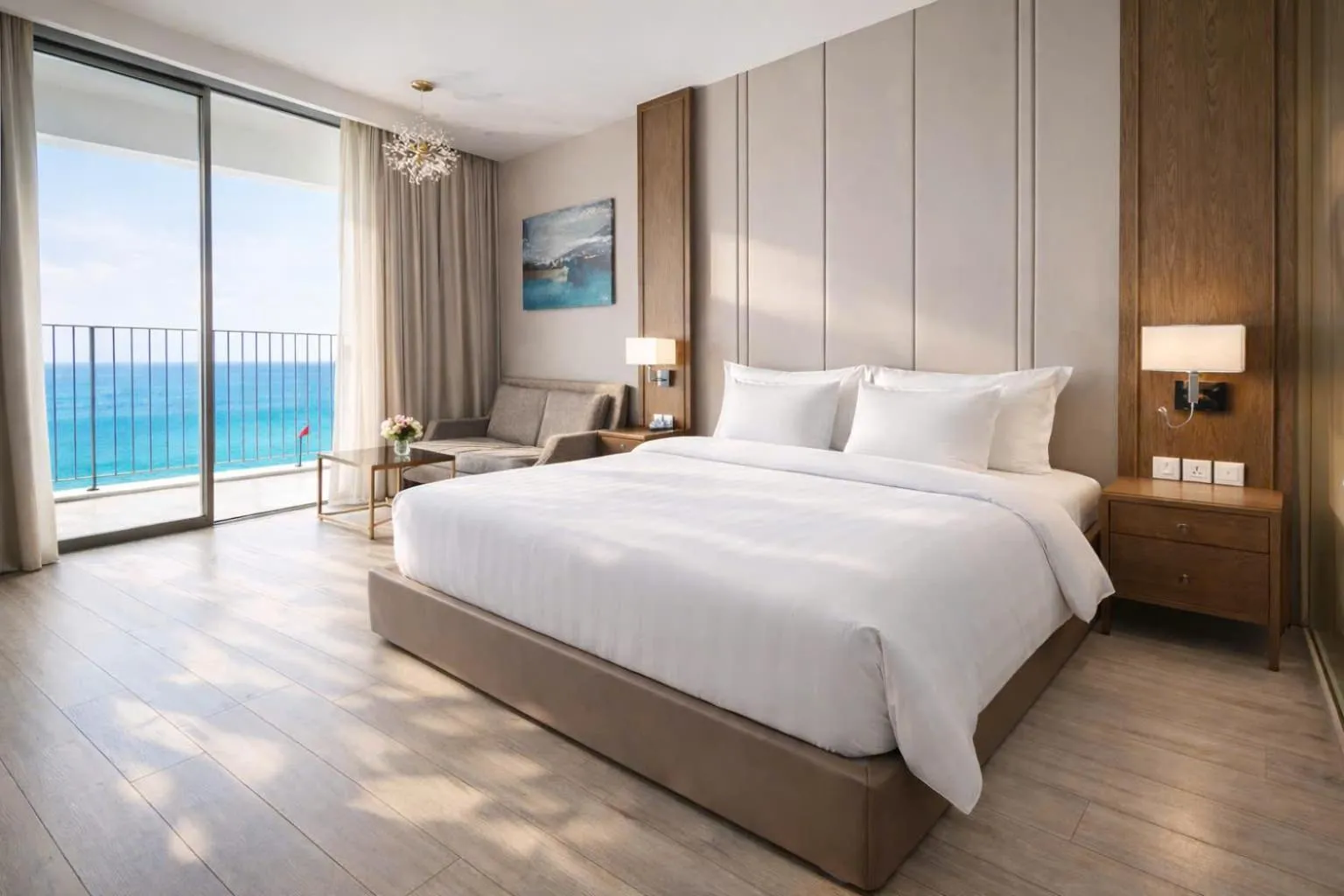 Bed in Holi Panorama Condotel