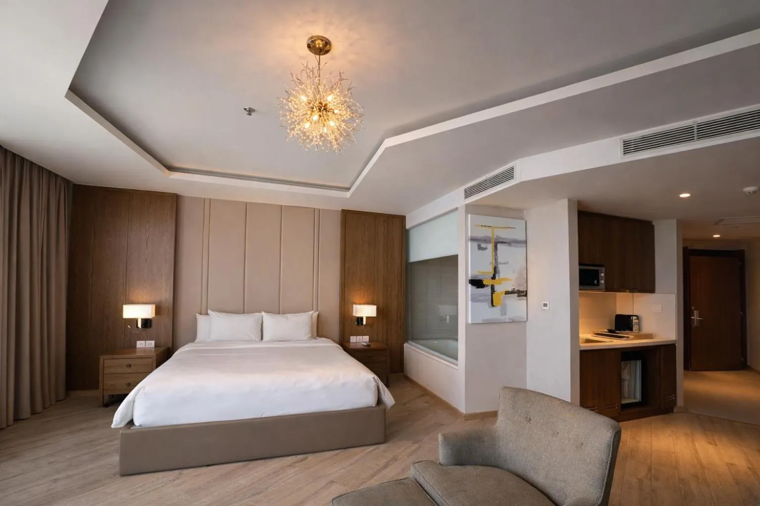 Bed in Holi Panorama Condotel