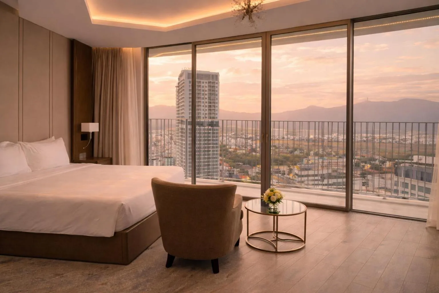 Bed in Holi Panorama Condotel