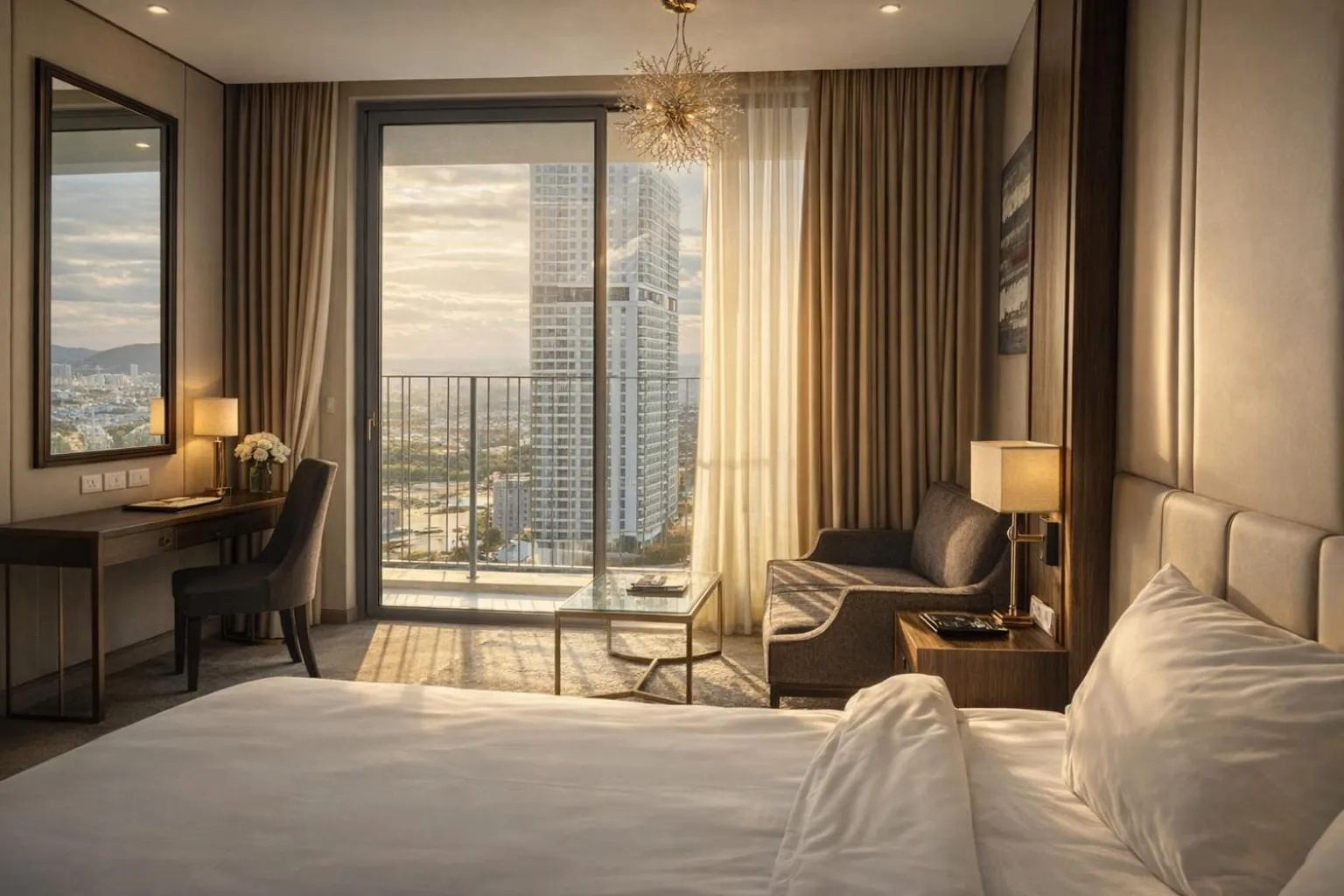 Bed in Holi Panorama Condotel