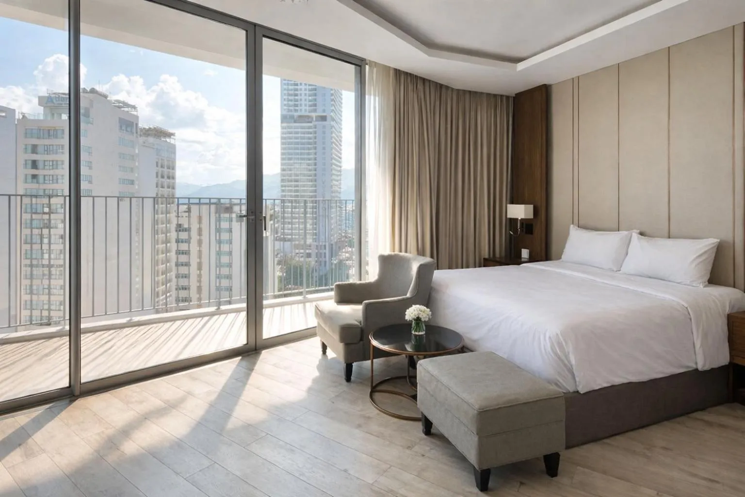 Bed in Holi Panorama Condotel