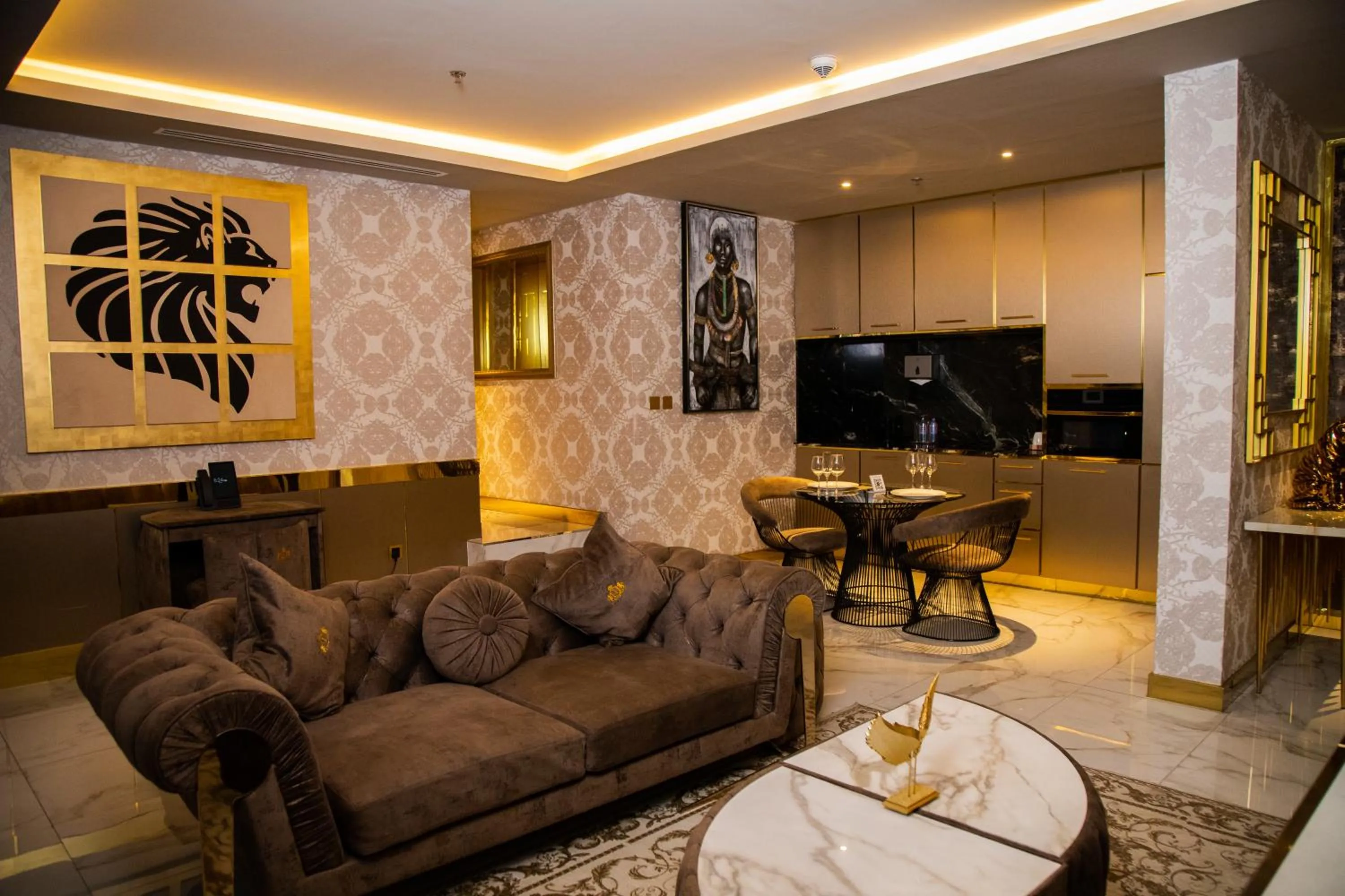 Living room in Number One Oxford Street Hotel & Suites