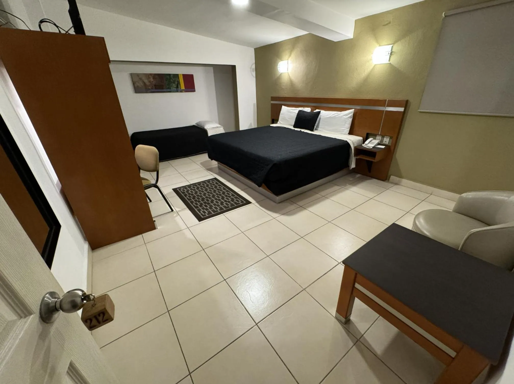 Bed in Hotel Interforum