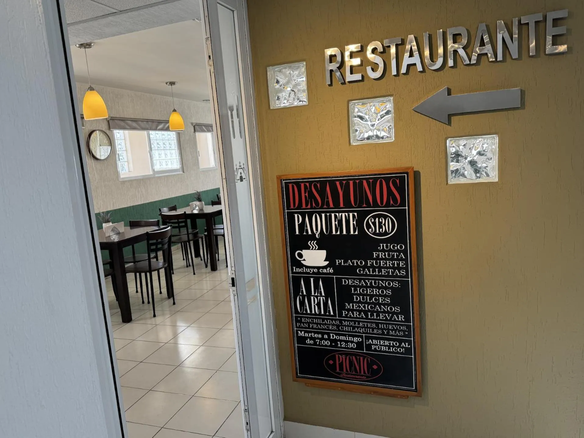 Restaurant/places to eat in Hotel Interforum