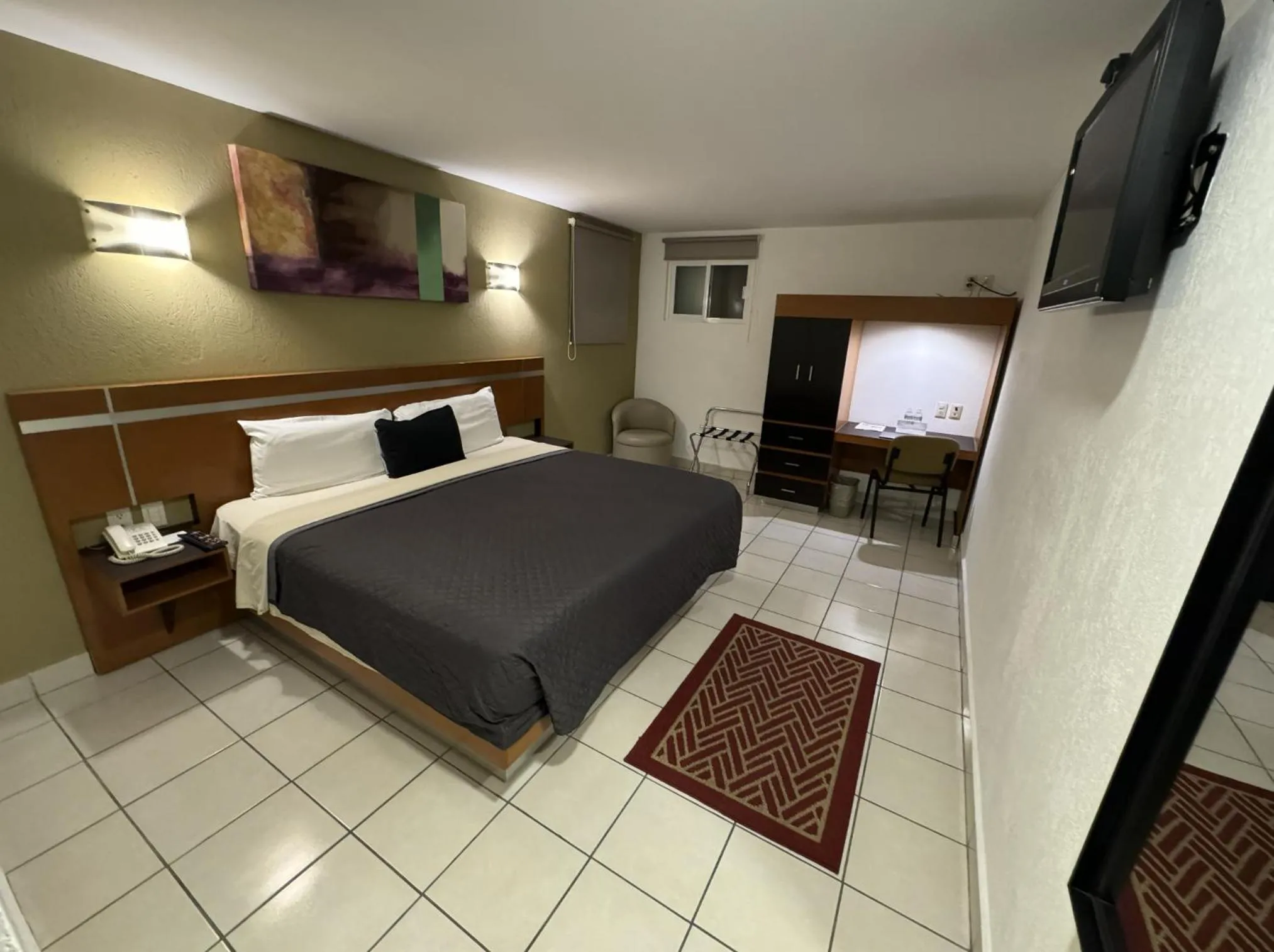 Bed in Hotel Interforum