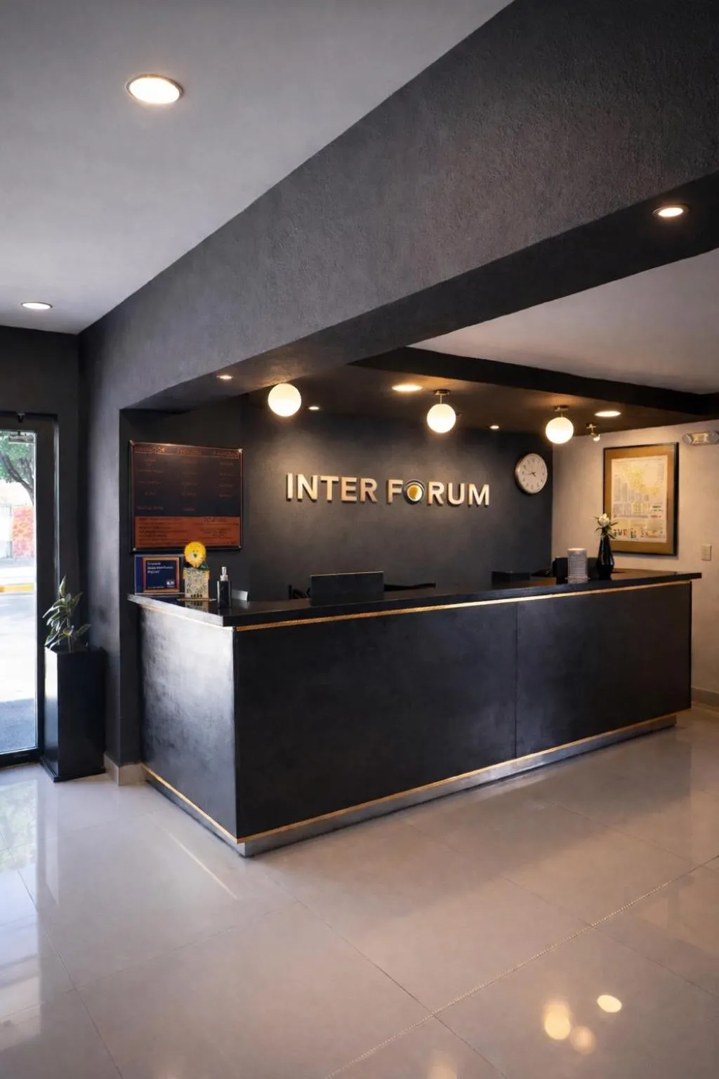 Lobby or reception in Hotel Interforum