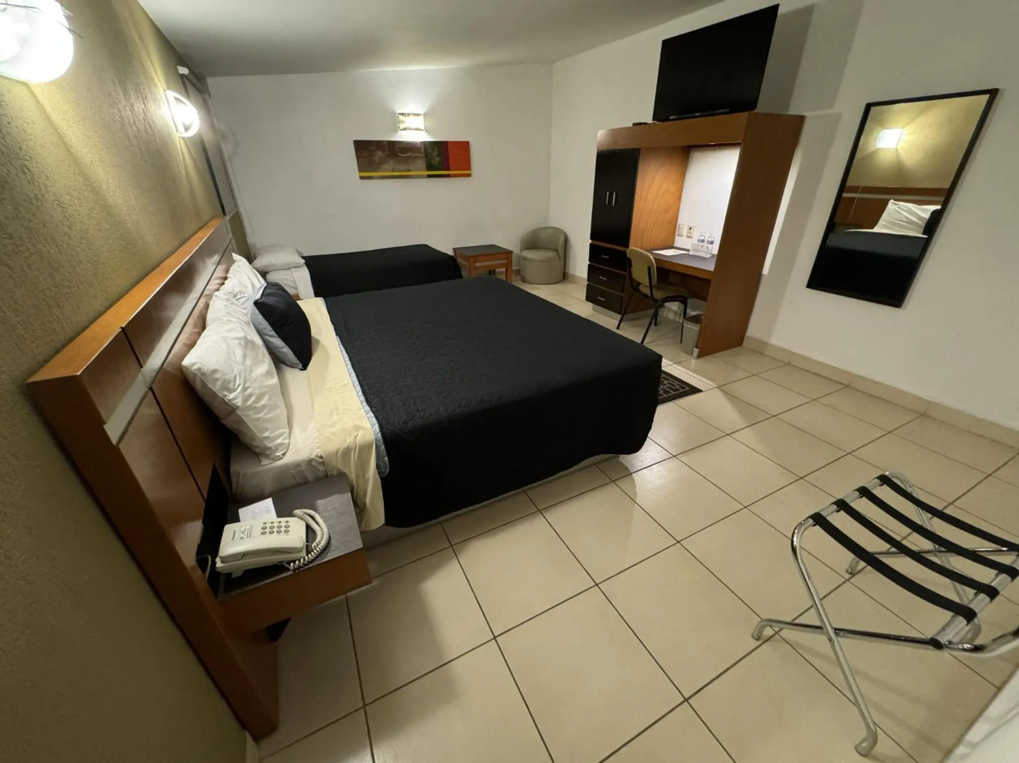 Bed in Hotel Interforum