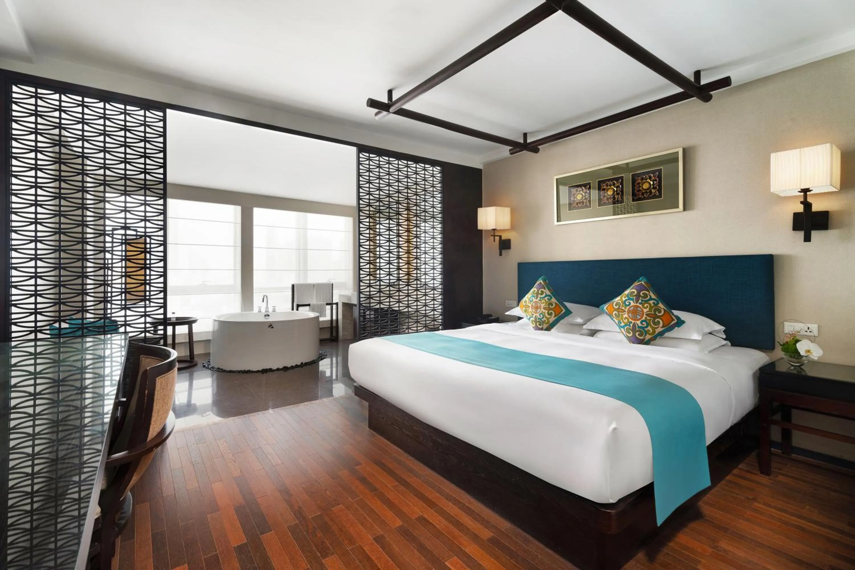 Bedroom, Bed in SSAW Boutique Hotel Hefei Intime Centre
