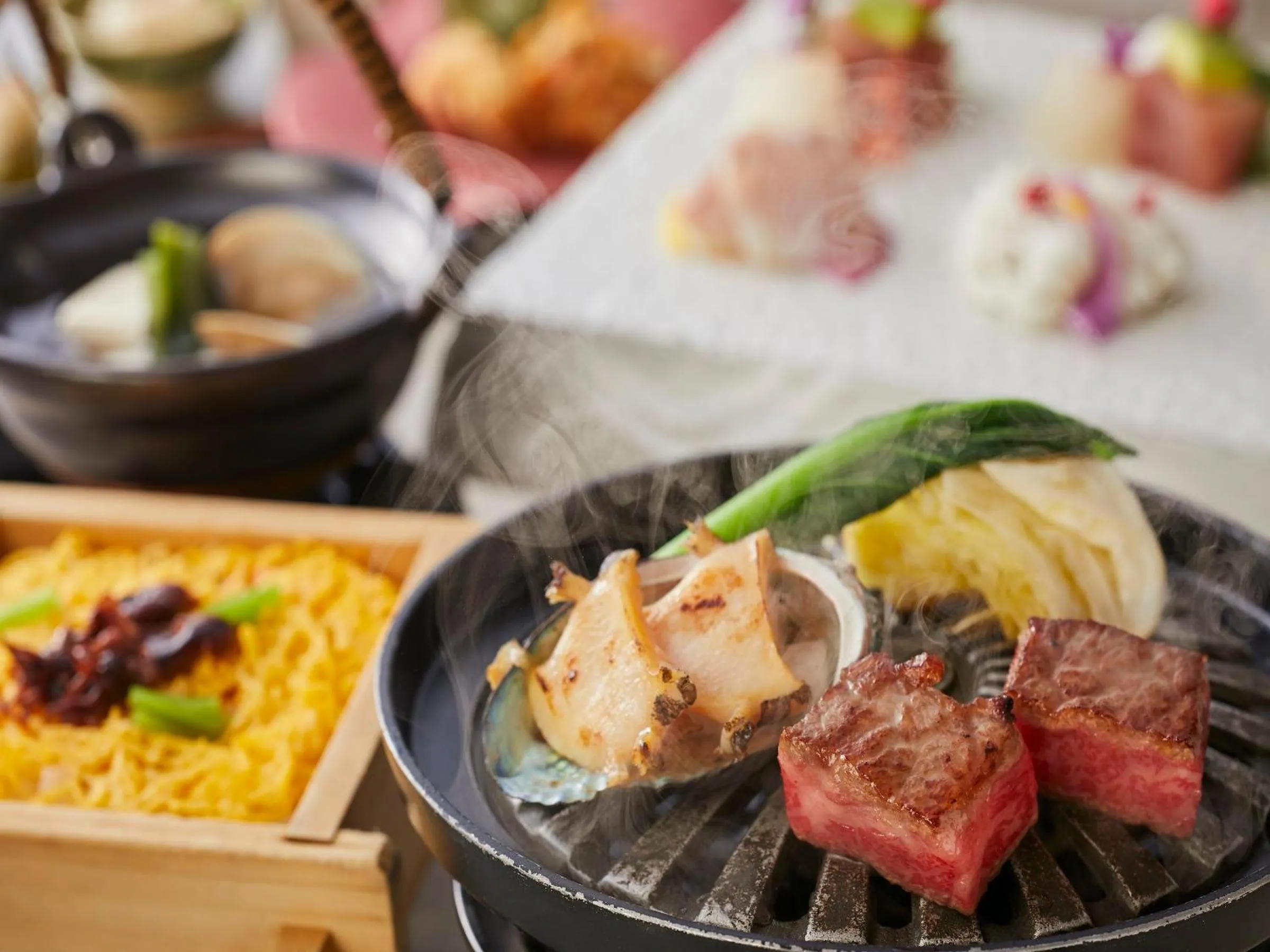 Dinner in KAMENOI HOTEL Yamato Heguri