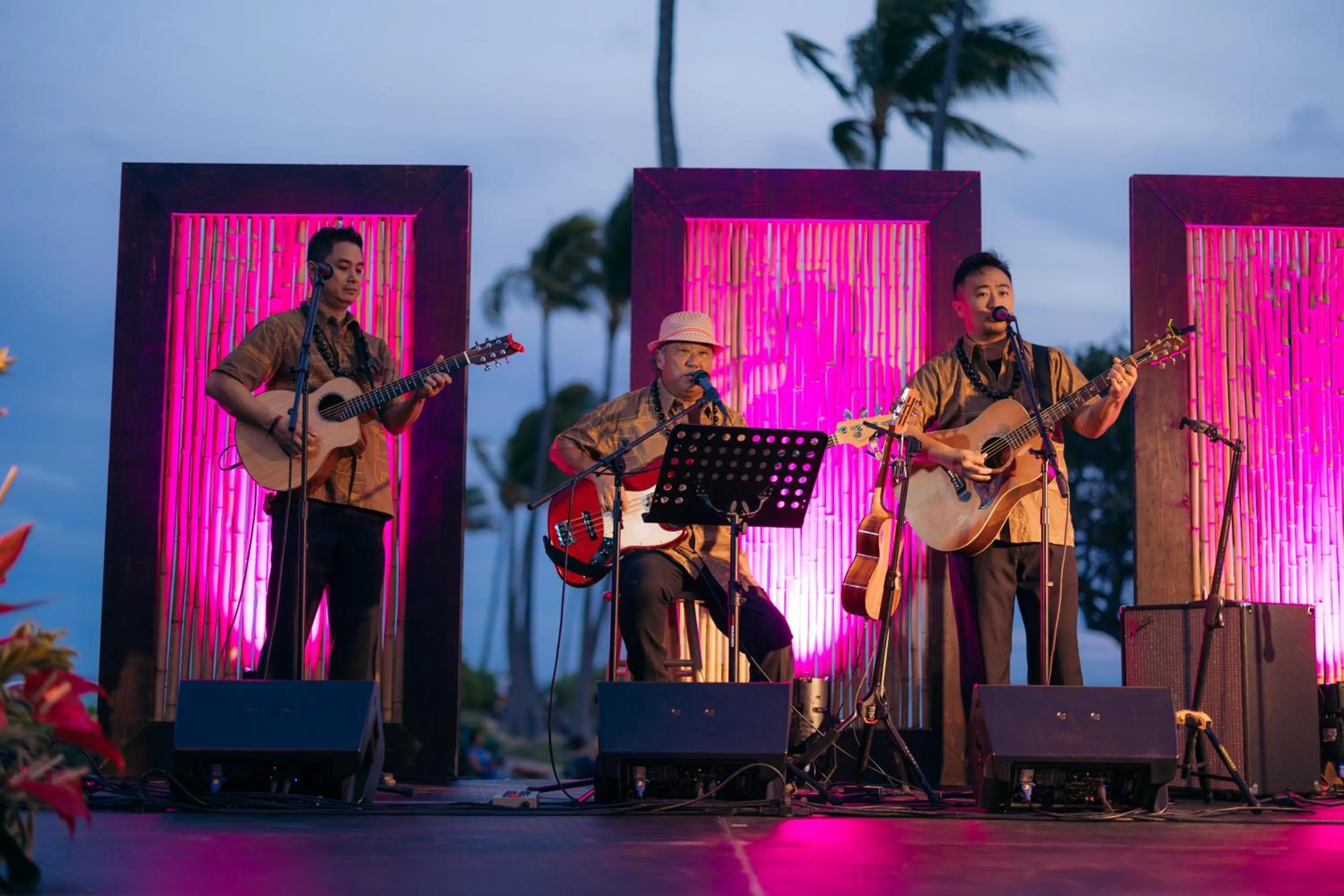Evening entertainment in The Kahala Hotel and Resort