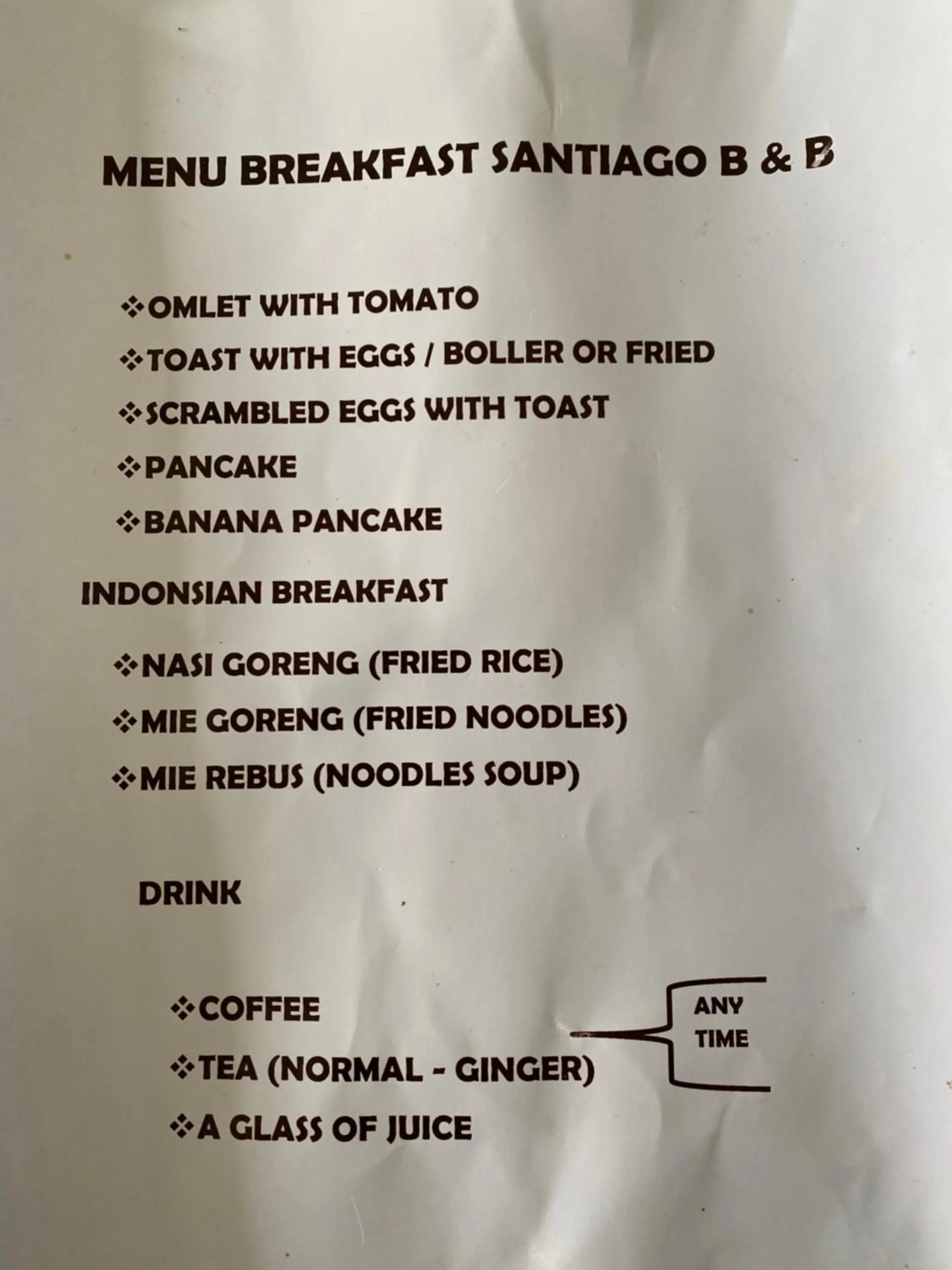 Santiago Bed and Breakfast at Desa Wisata Moni