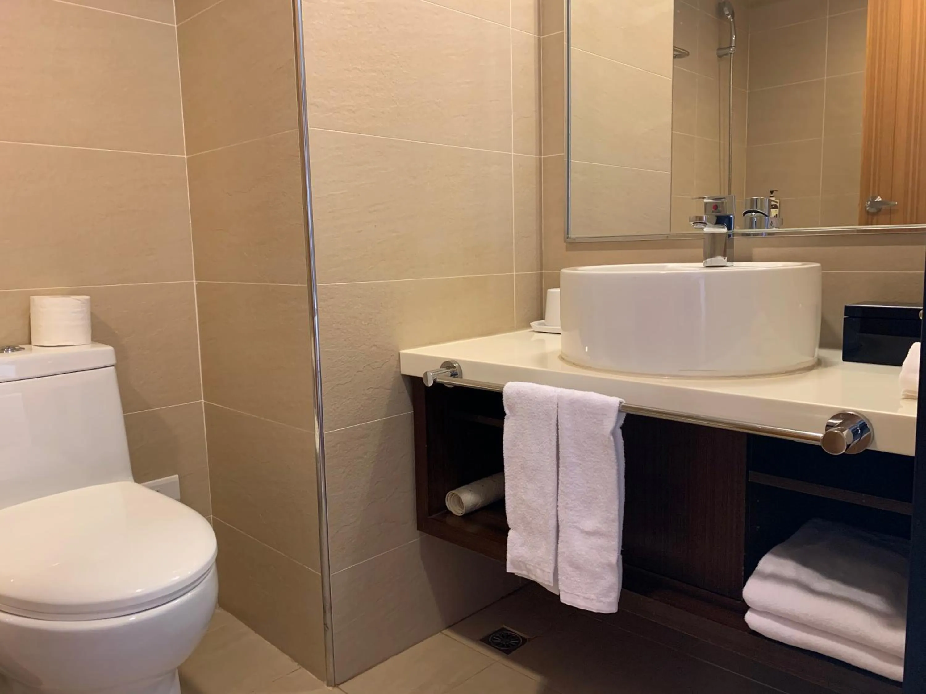 Bathroom in Ramada Encore By Wyndham Hualien
