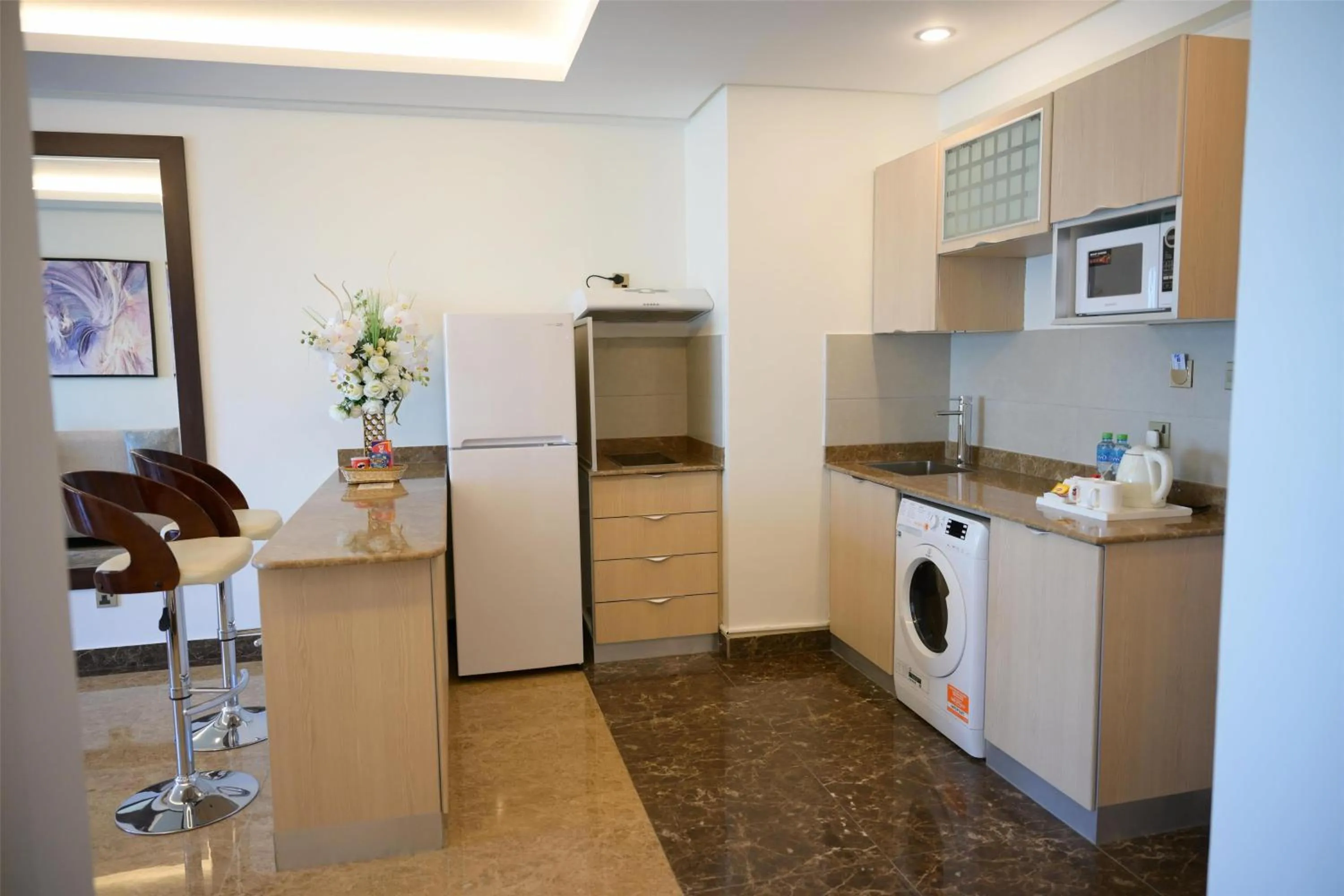Kitchen or kitchenette in Best Western Plus Mahboula