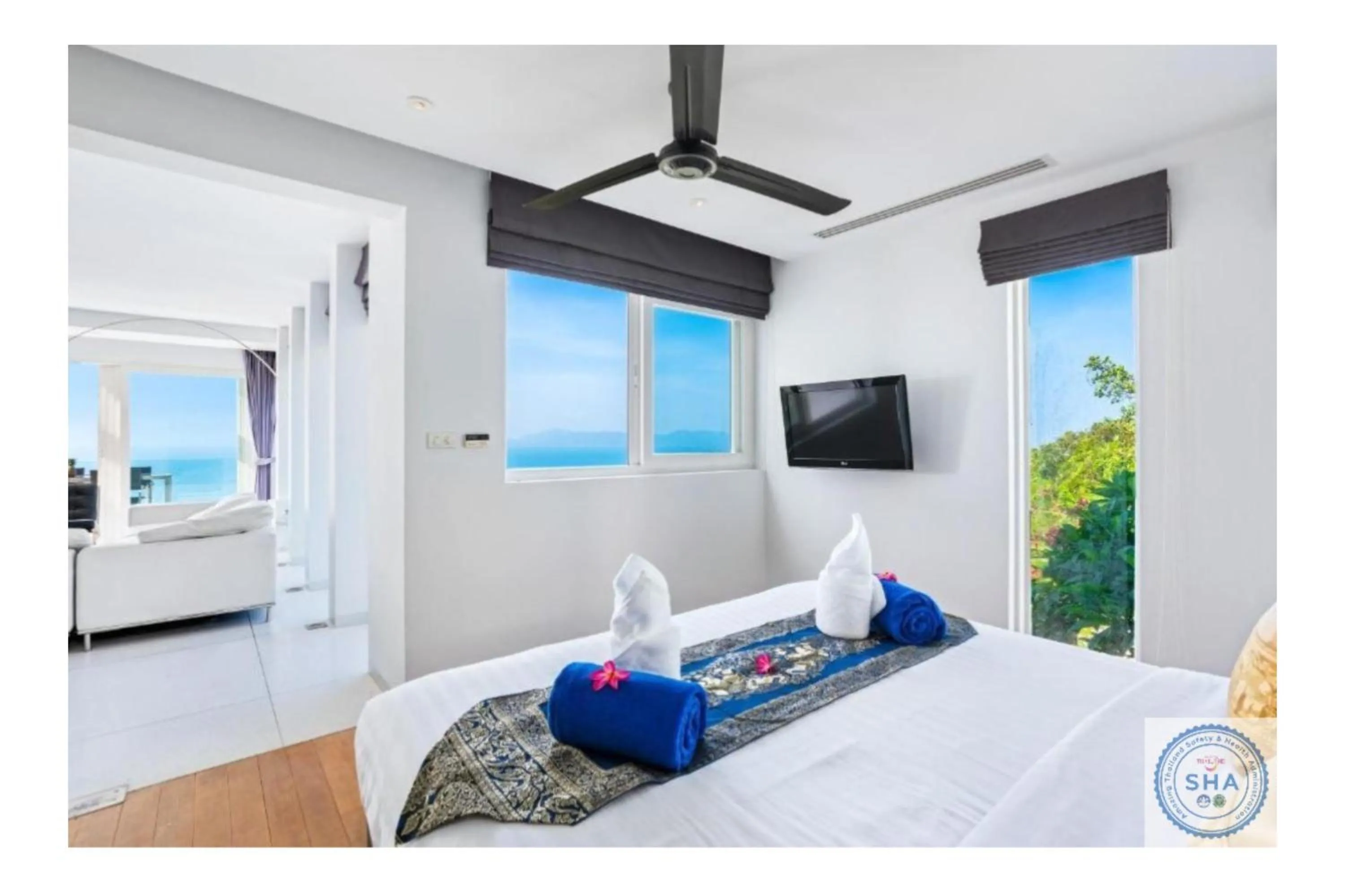 Bed in Panorama Samui Residences
