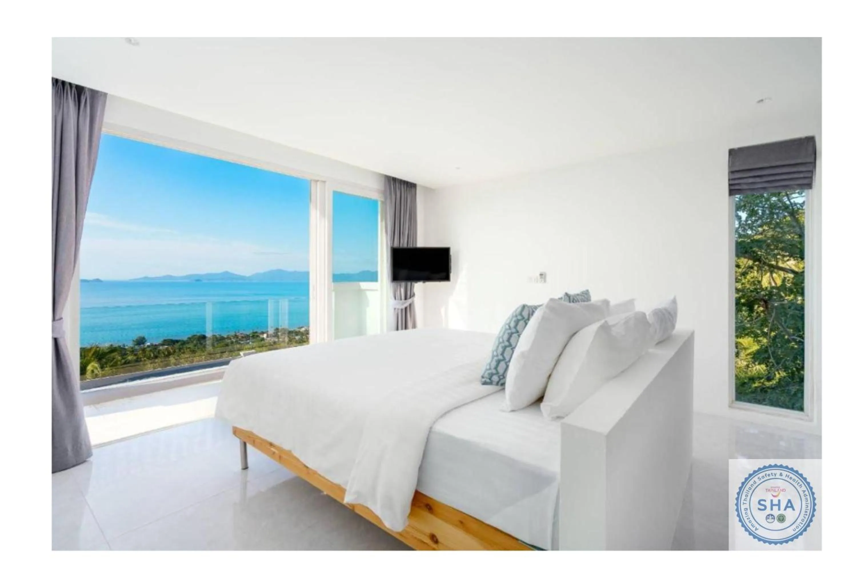 Bedroom, Bed in Panorama Samui Residences
