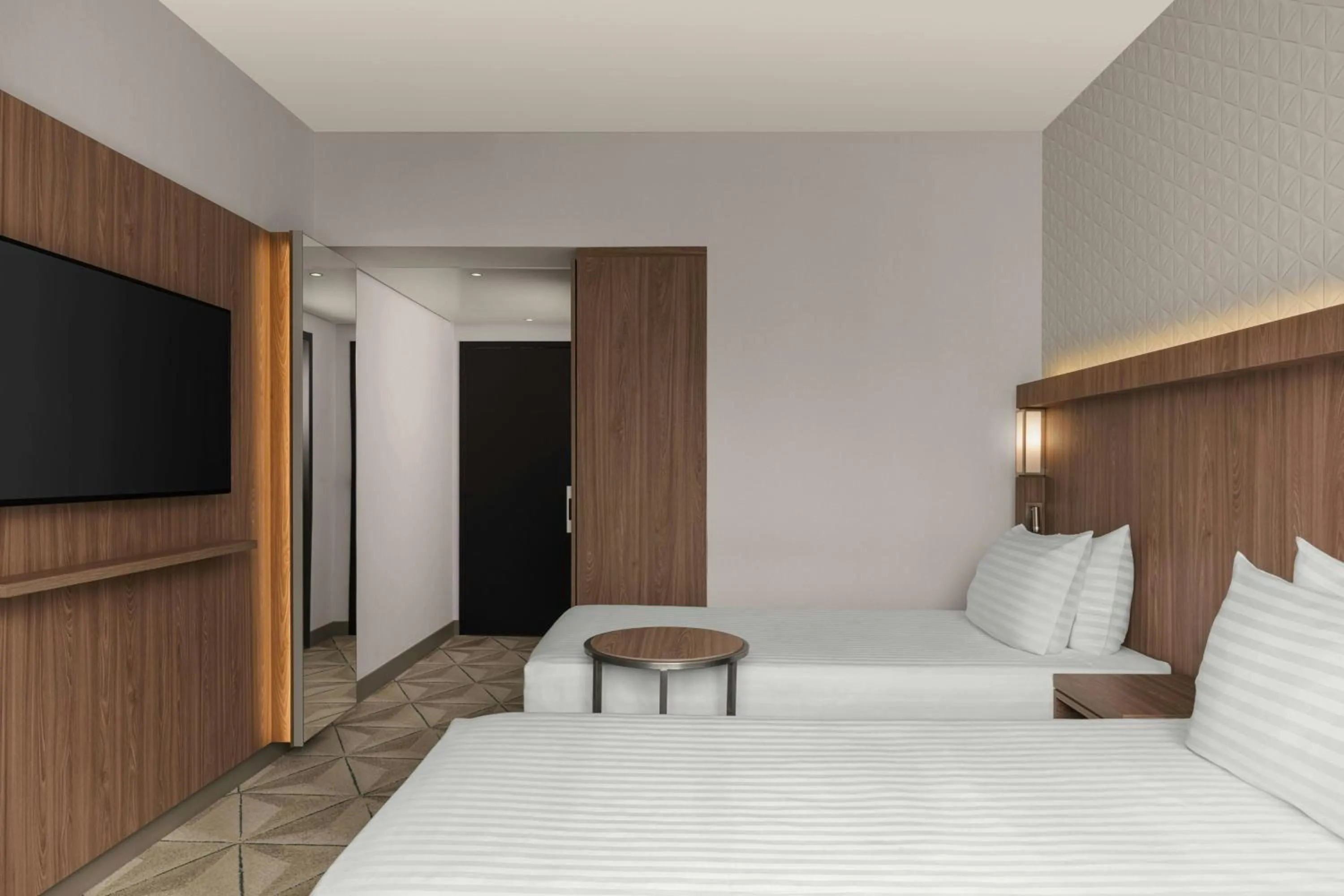 Photo of the whole room, Bed in Courtyard by Marriott Paris Porte de Versailles