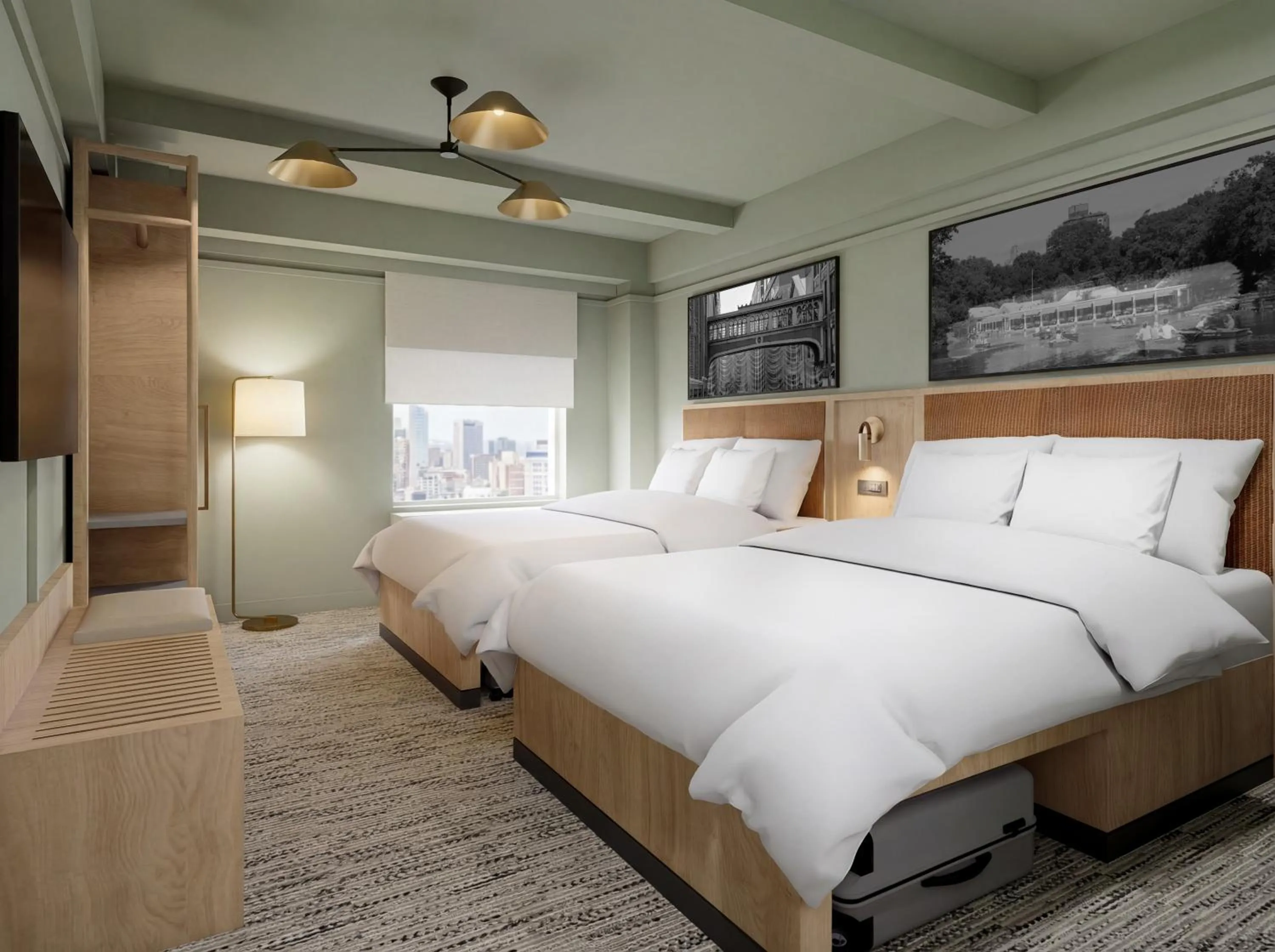 Bedroom, Bed in Row NYC at Times Square