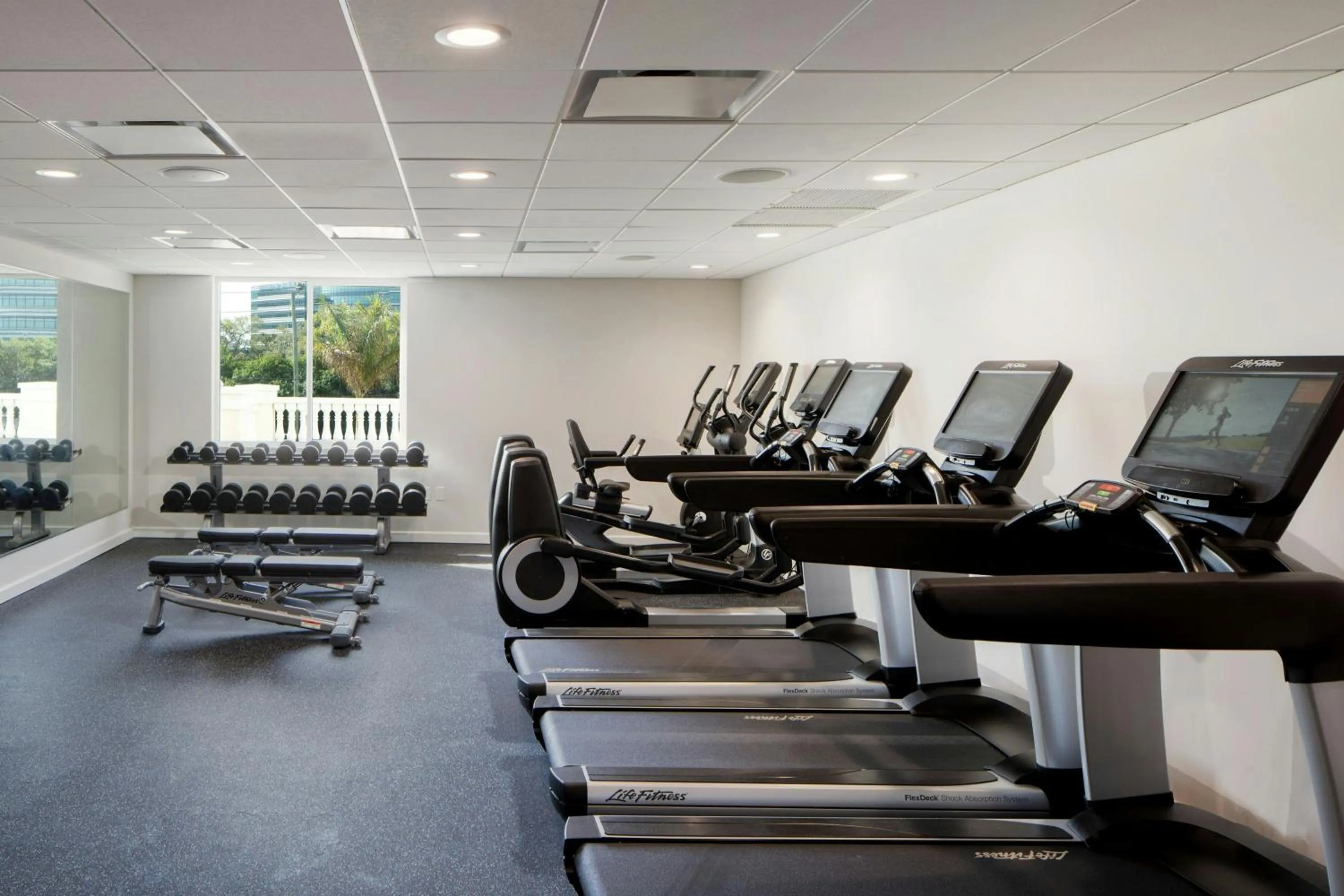 Fitness centre/facilities in The Karol Hotel, St. Petersburg Clearwater, a Tribute Portfolio Hotel