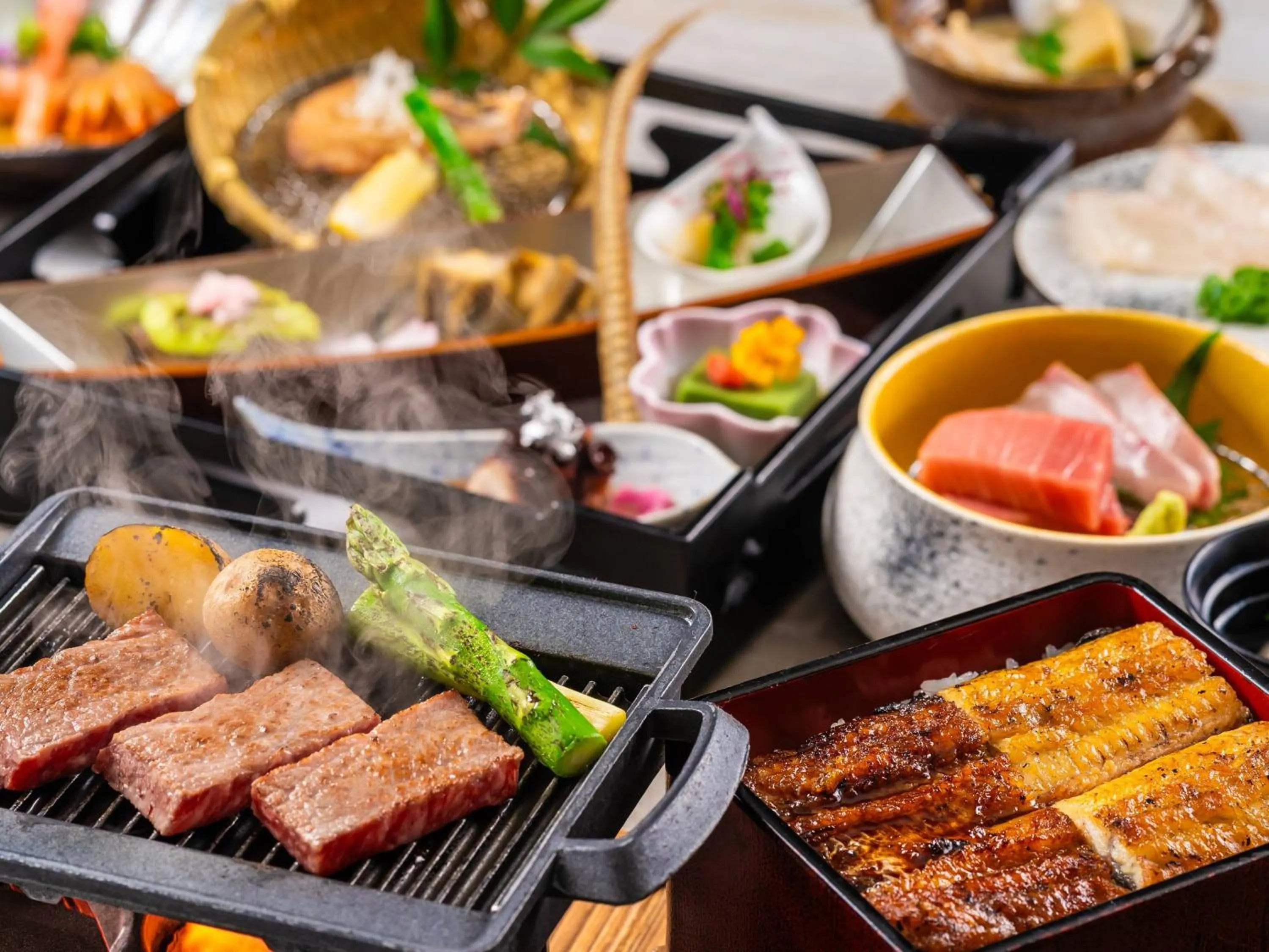 Dinner in KAMENOI HOTEL Yanagawa