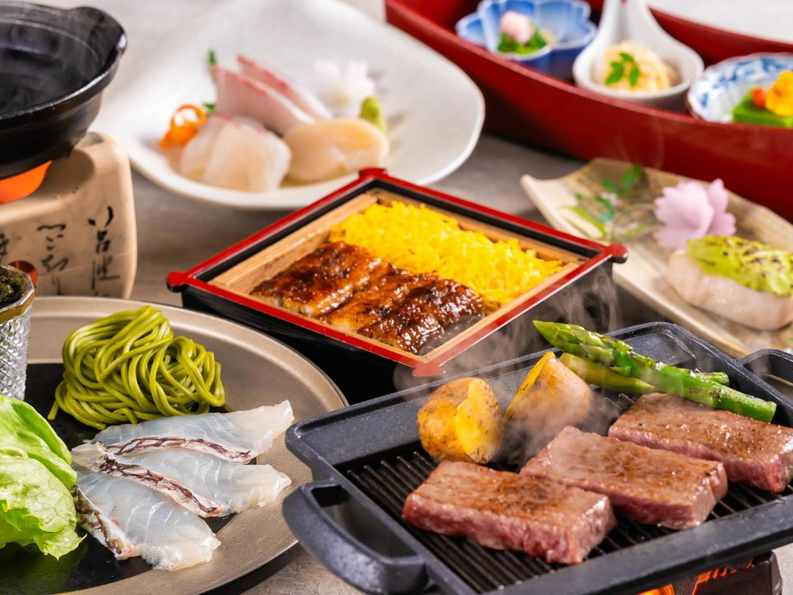 Dinner in KAMENOI HOTEL Yanagawa