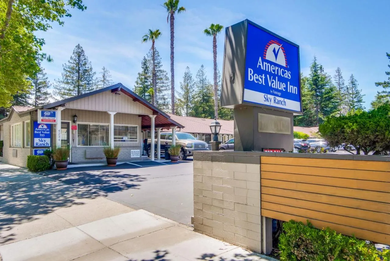 Property building in Americas Best Value Inn - Sky Ranch Palo Alto