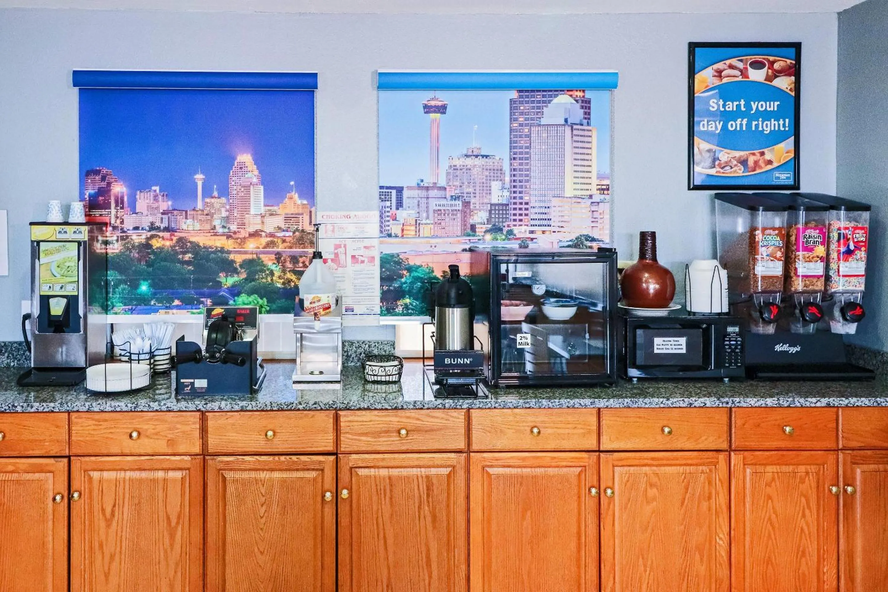 Breakfast in Rodeway Inn San Antonio Lackland AFB - SeaWorld