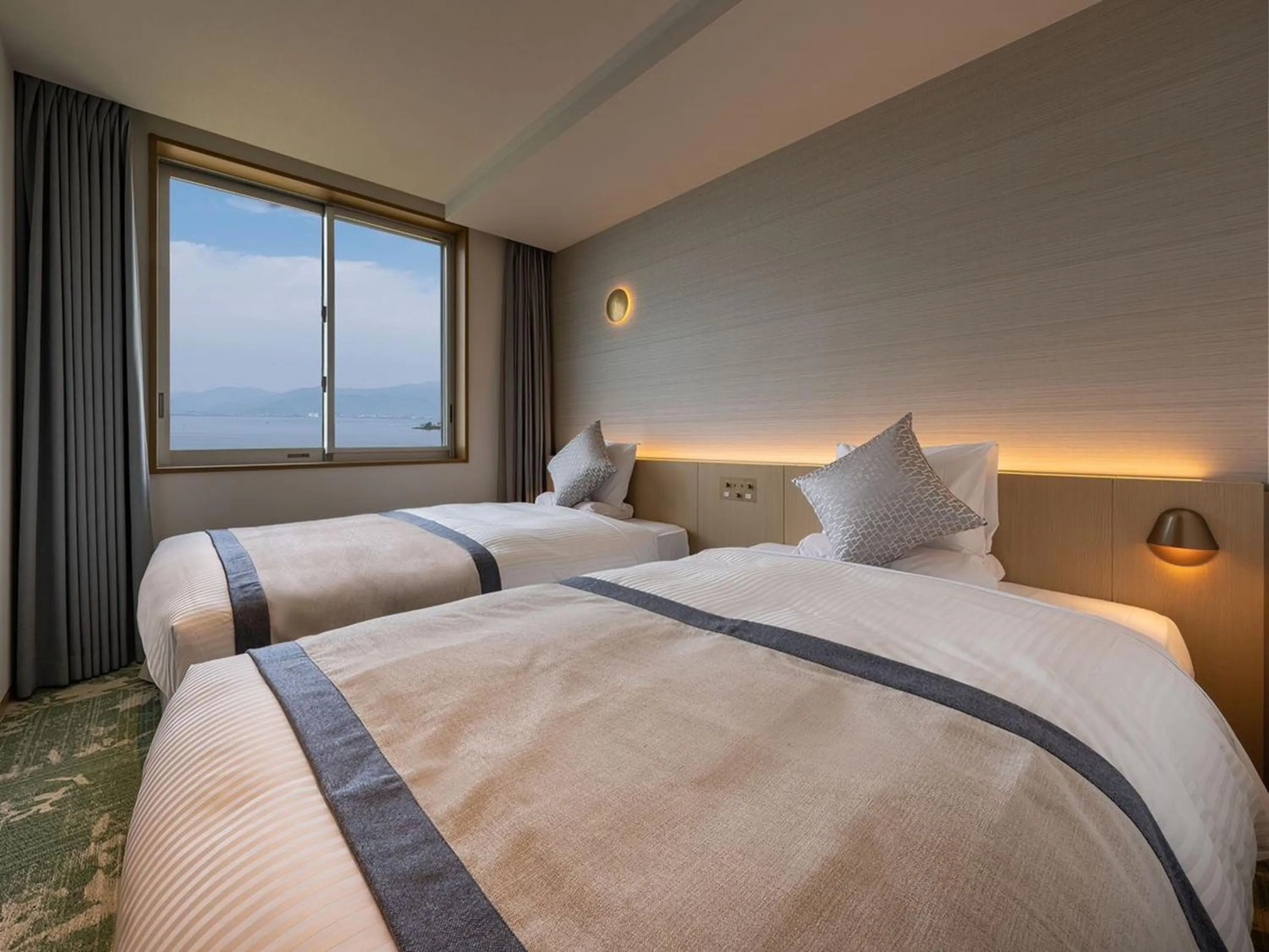 Photo of the whole room, Bed in KAMENOI HOTEL Hikone