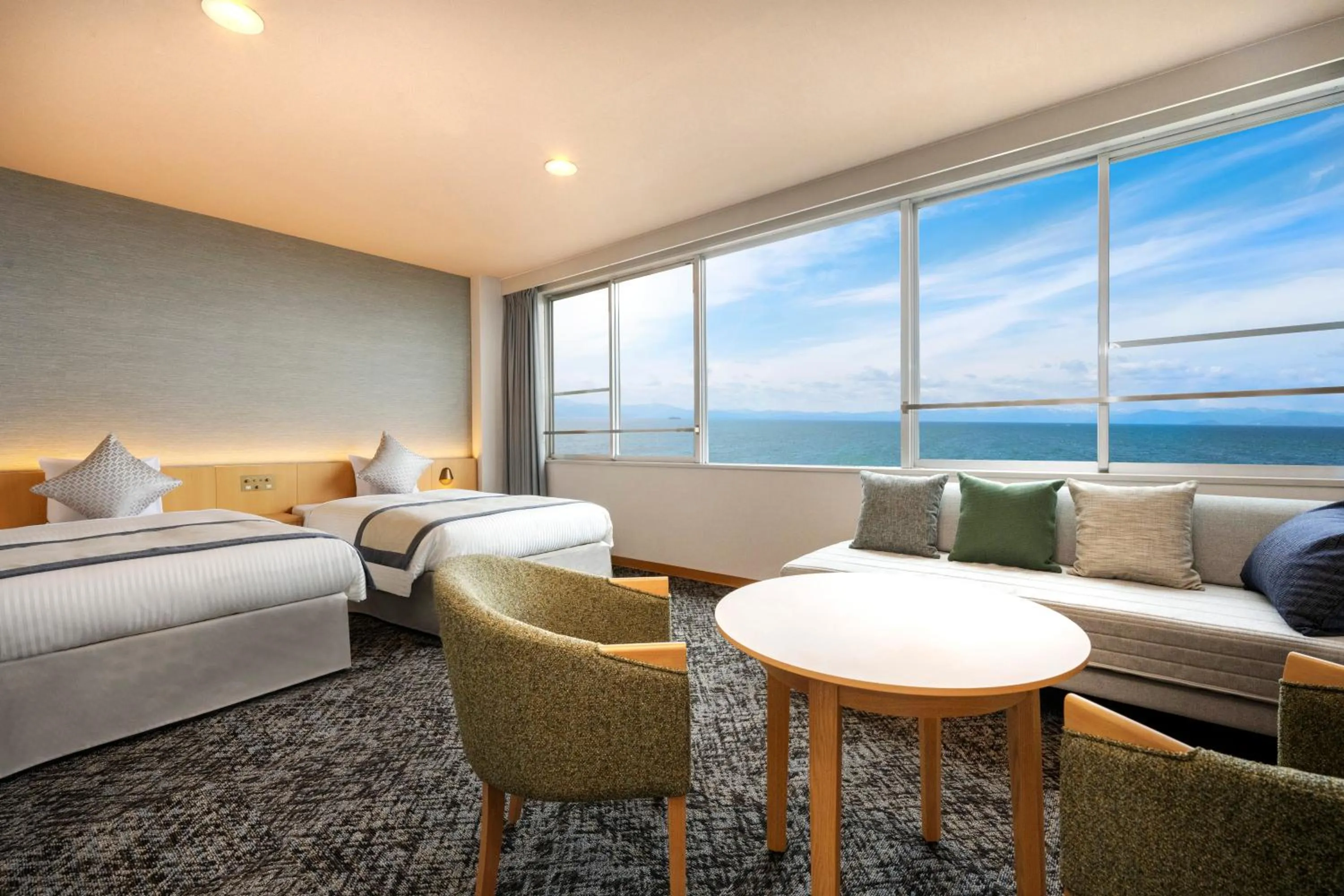 Photo of the whole room, Bed in KAMENOI HOTEL Hikone