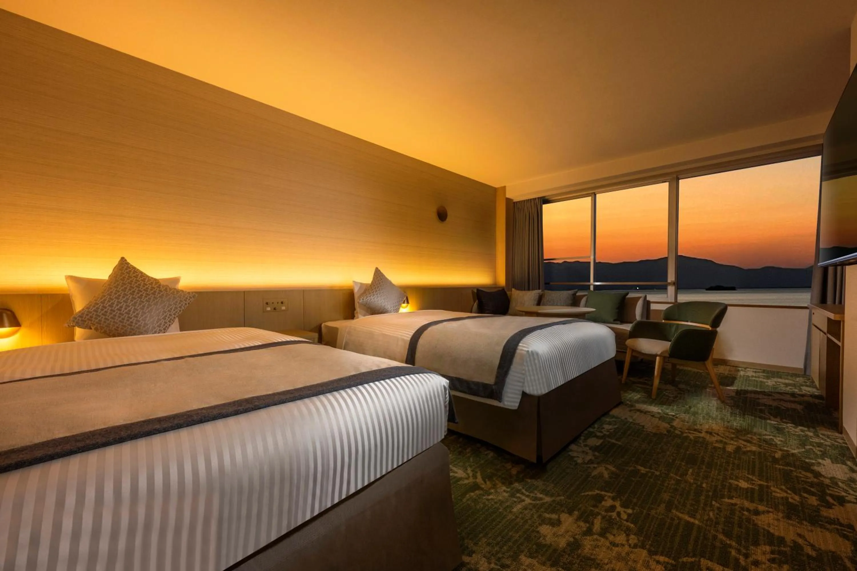 Photo of the whole room, Bed in KAMENOI HOTEL Hikone