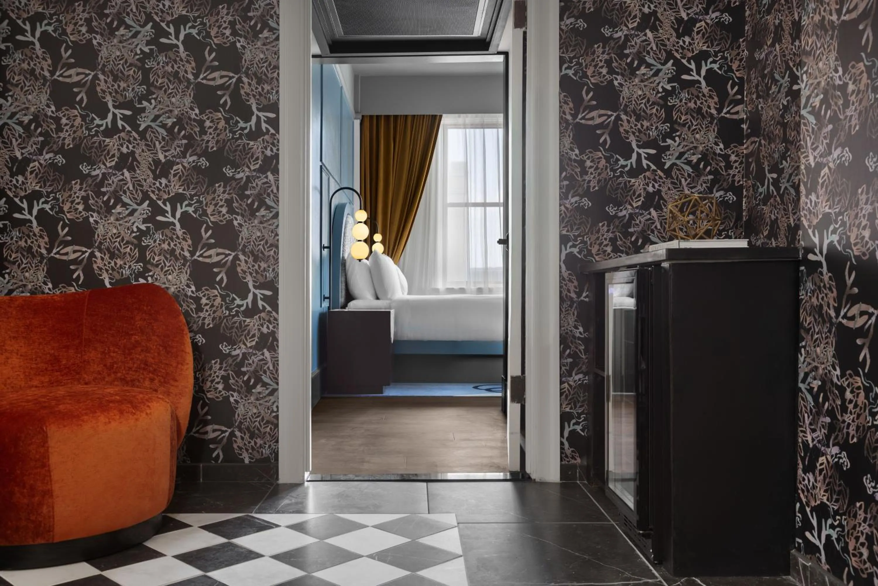 Bed in The Gunter Hotel San Antonio Riverwalk