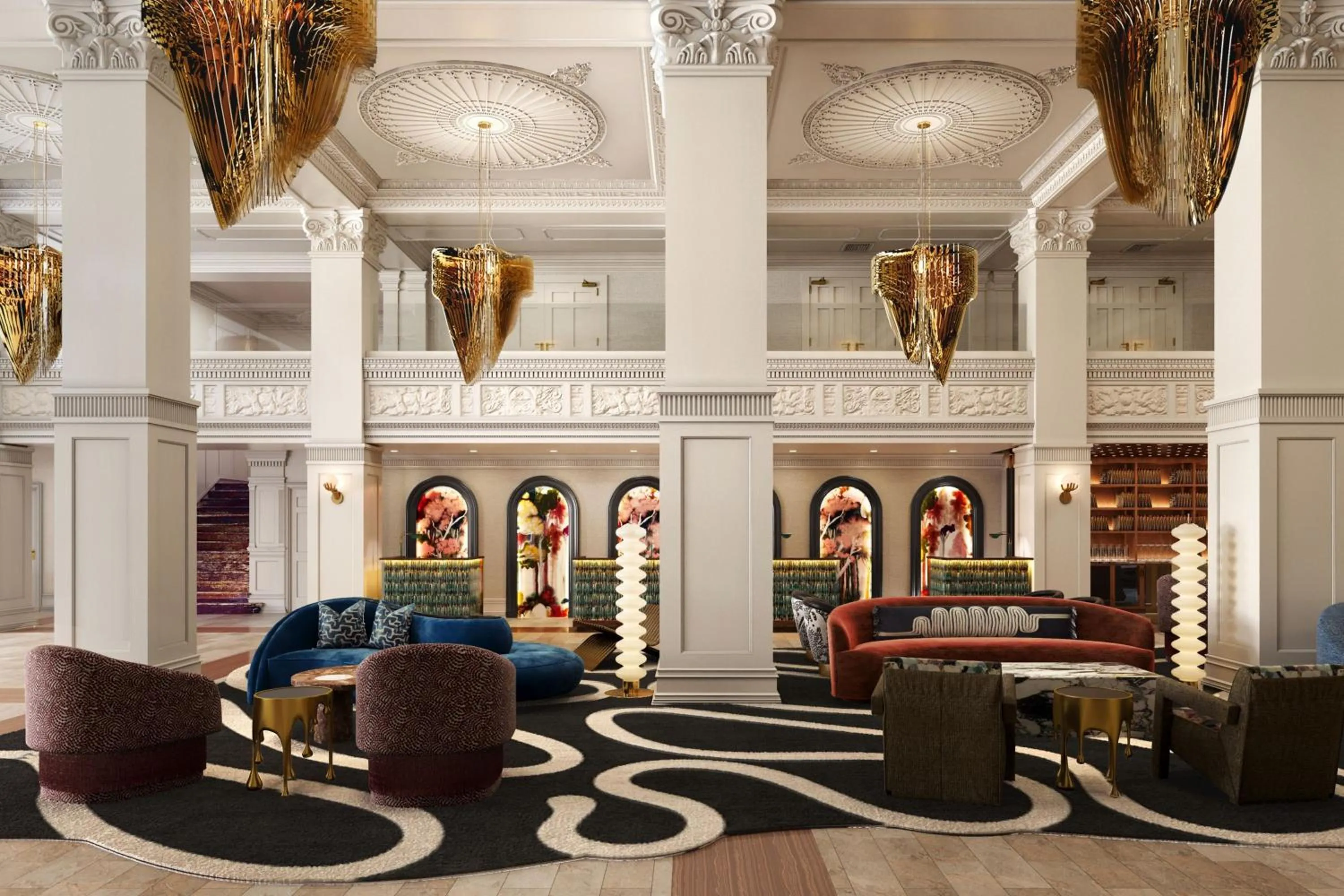 Lobby or reception in The Gunter Hotel San Antonio Riverwalk