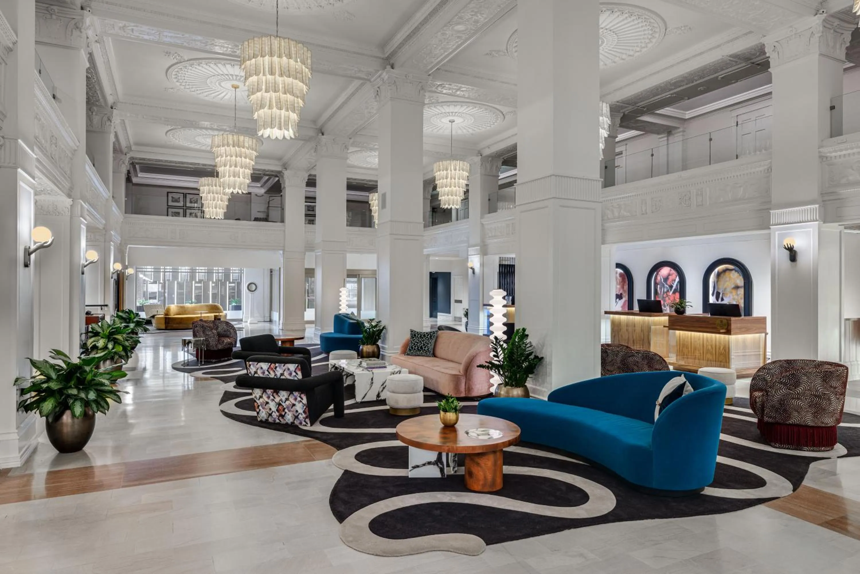 Lobby or reception in The Gunter Hotel San Antonio Riverwalk