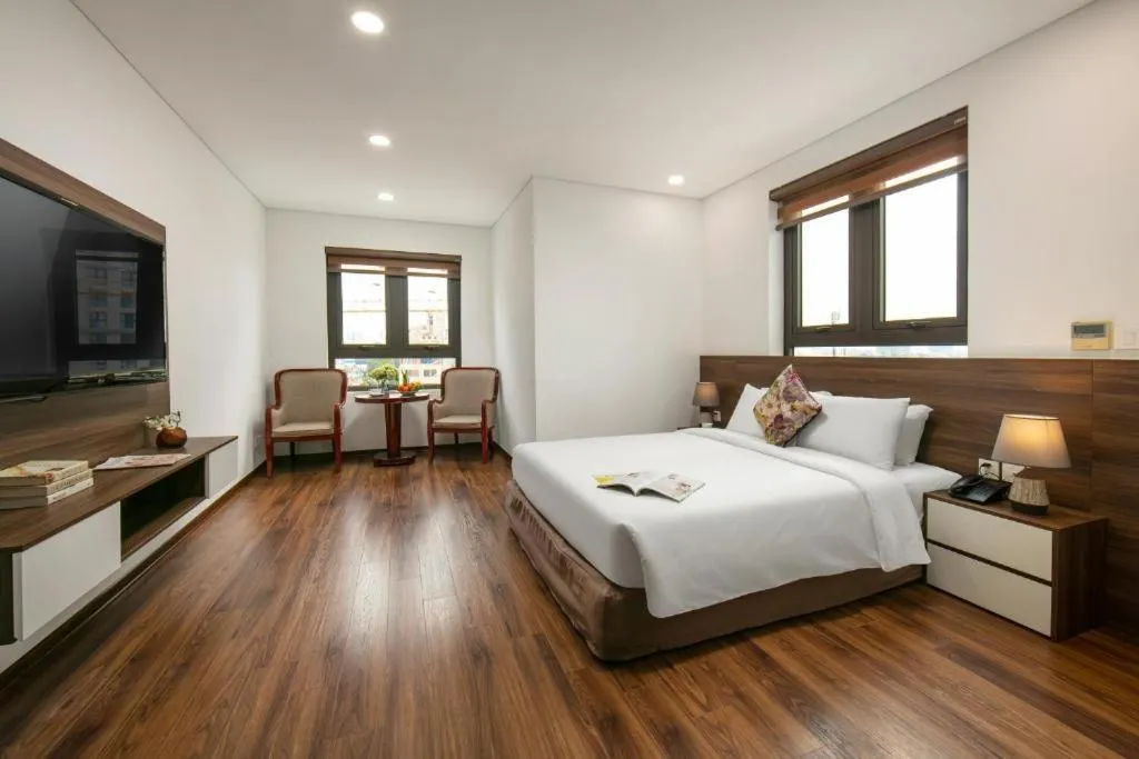 View (from property/room), Bed in Nesta Boutique Hotel Hanoi