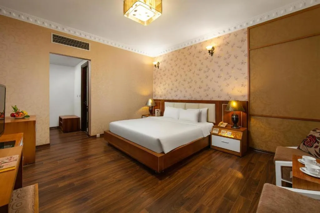 Bed in Nesta Boutique Hotel Hanoi