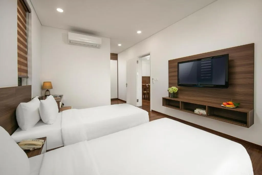 View (from property/room), Bed in Nesta Boutique Hotel Hanoi