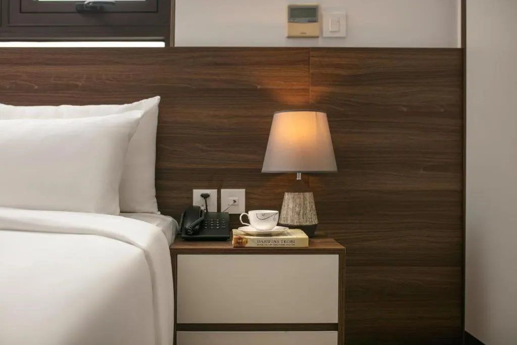 View (from property/room), Bed in Nesta Boutique Hotel Hanoi