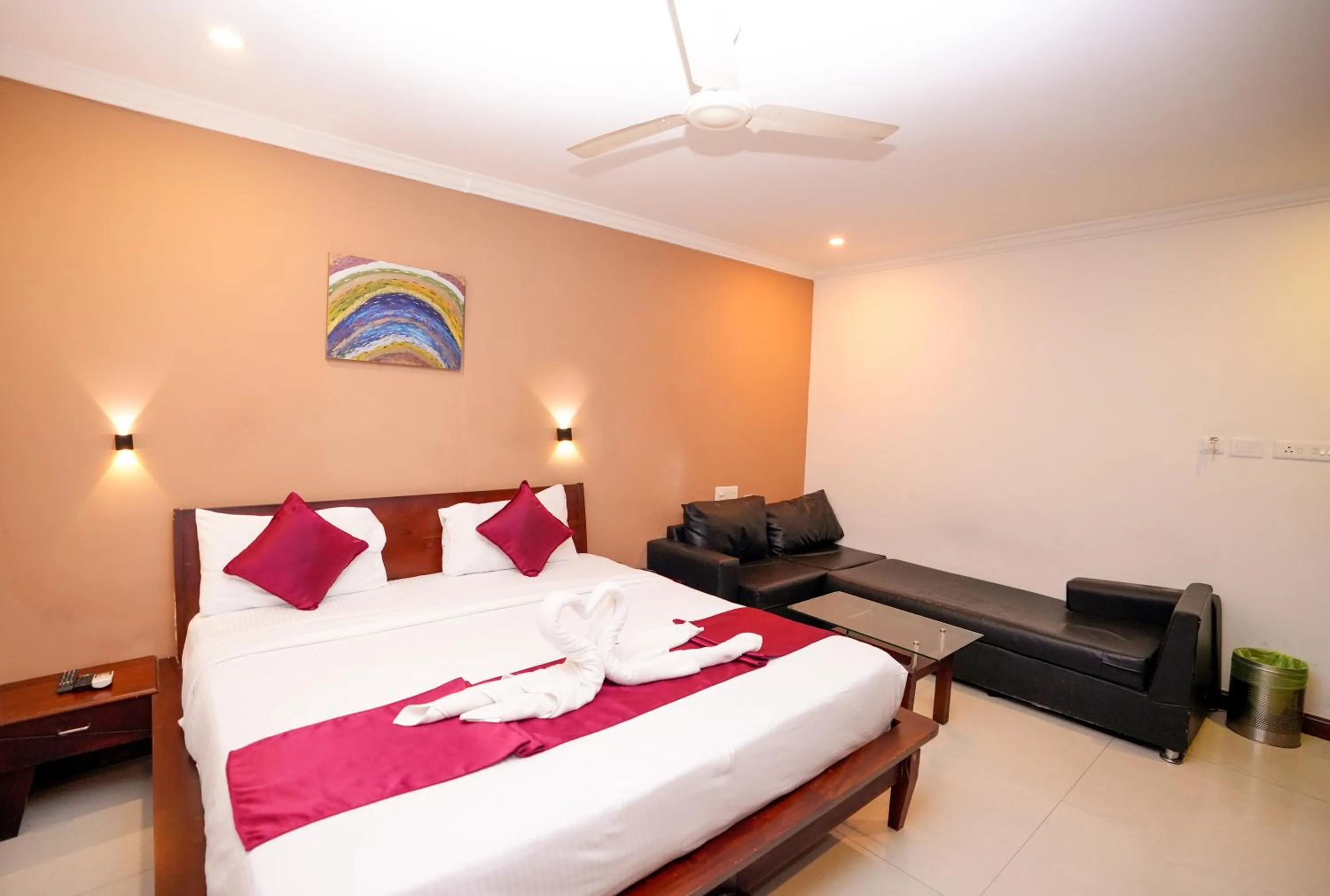 Bedroom, Bed in Hotel Pearl Palace