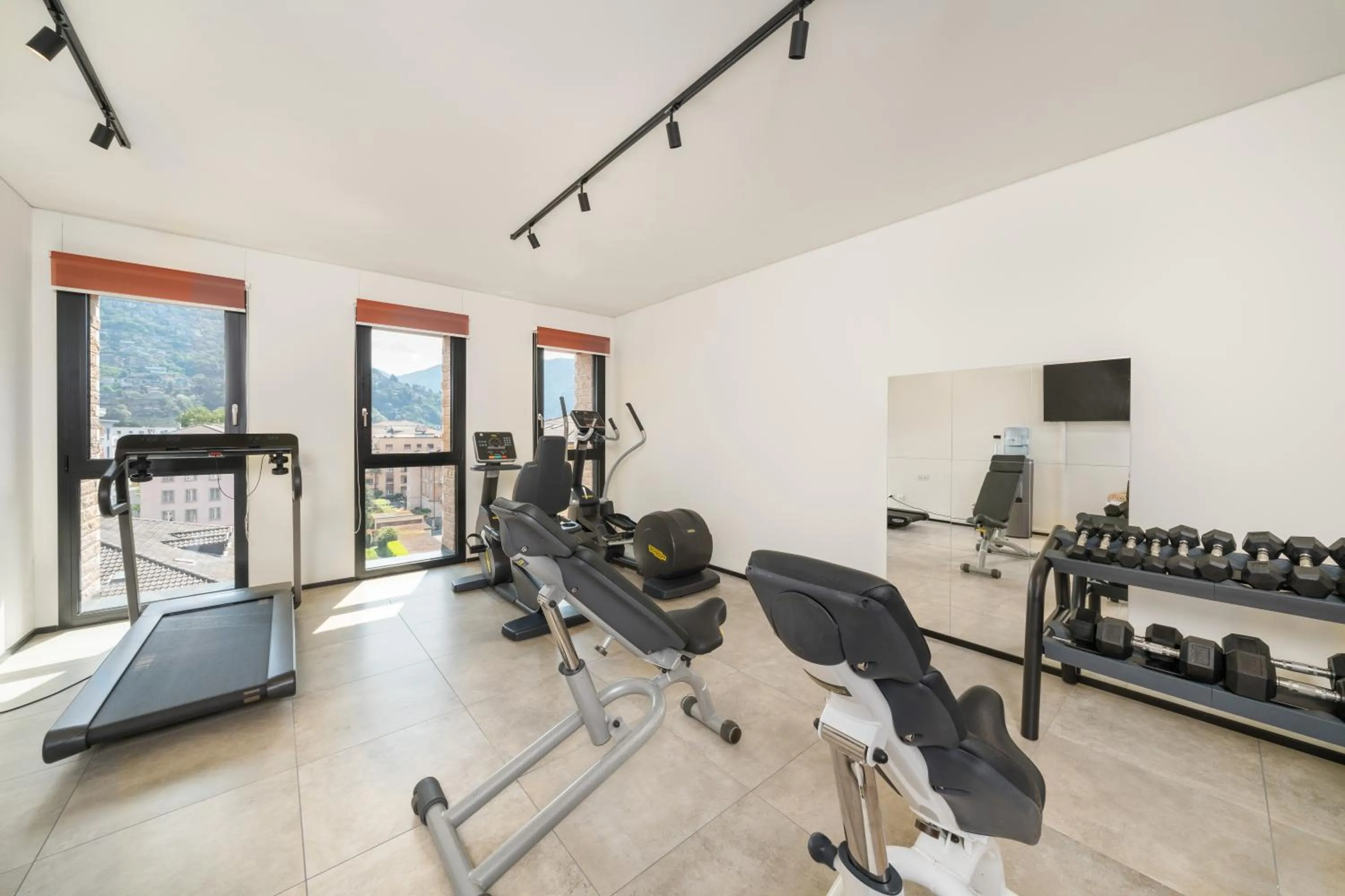 Fitness centre/facilities in Swiss Hotel Apartments - Lugano