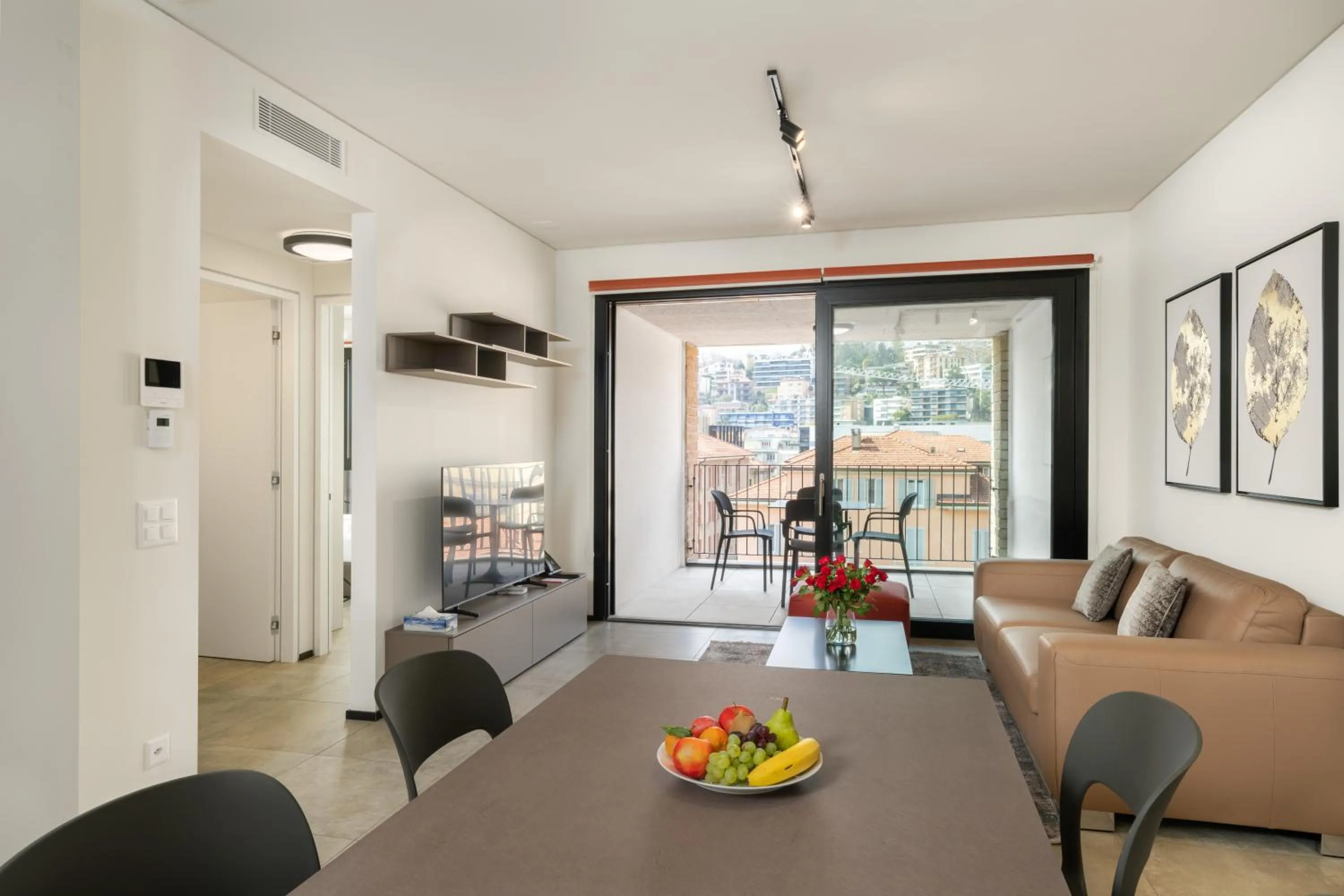 Kitchen or kitchenette in Swiss Hotel Apartments - Lugano