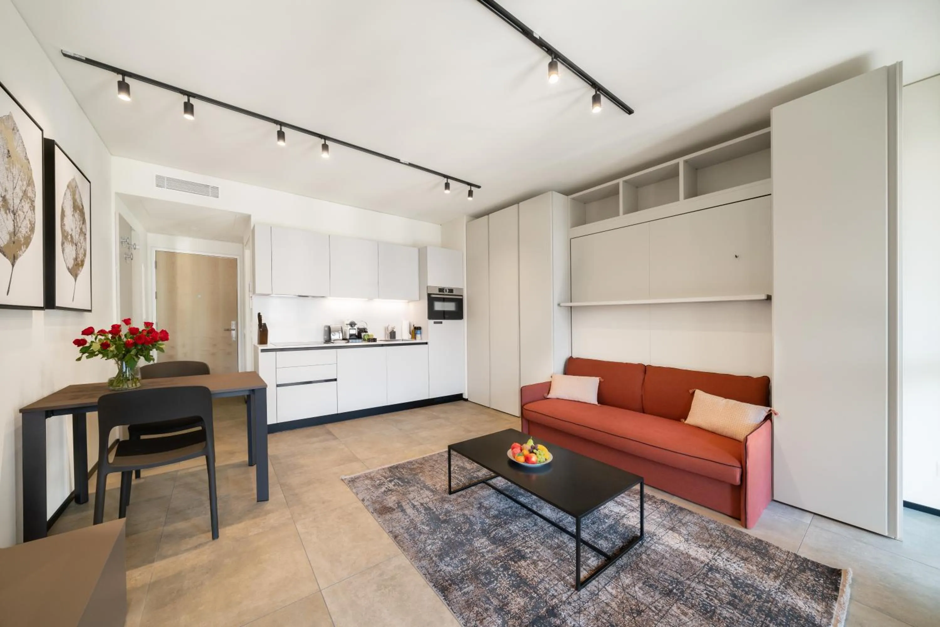 Kitchen or kitchenette in Swiss Hotel Apartments - Lugano