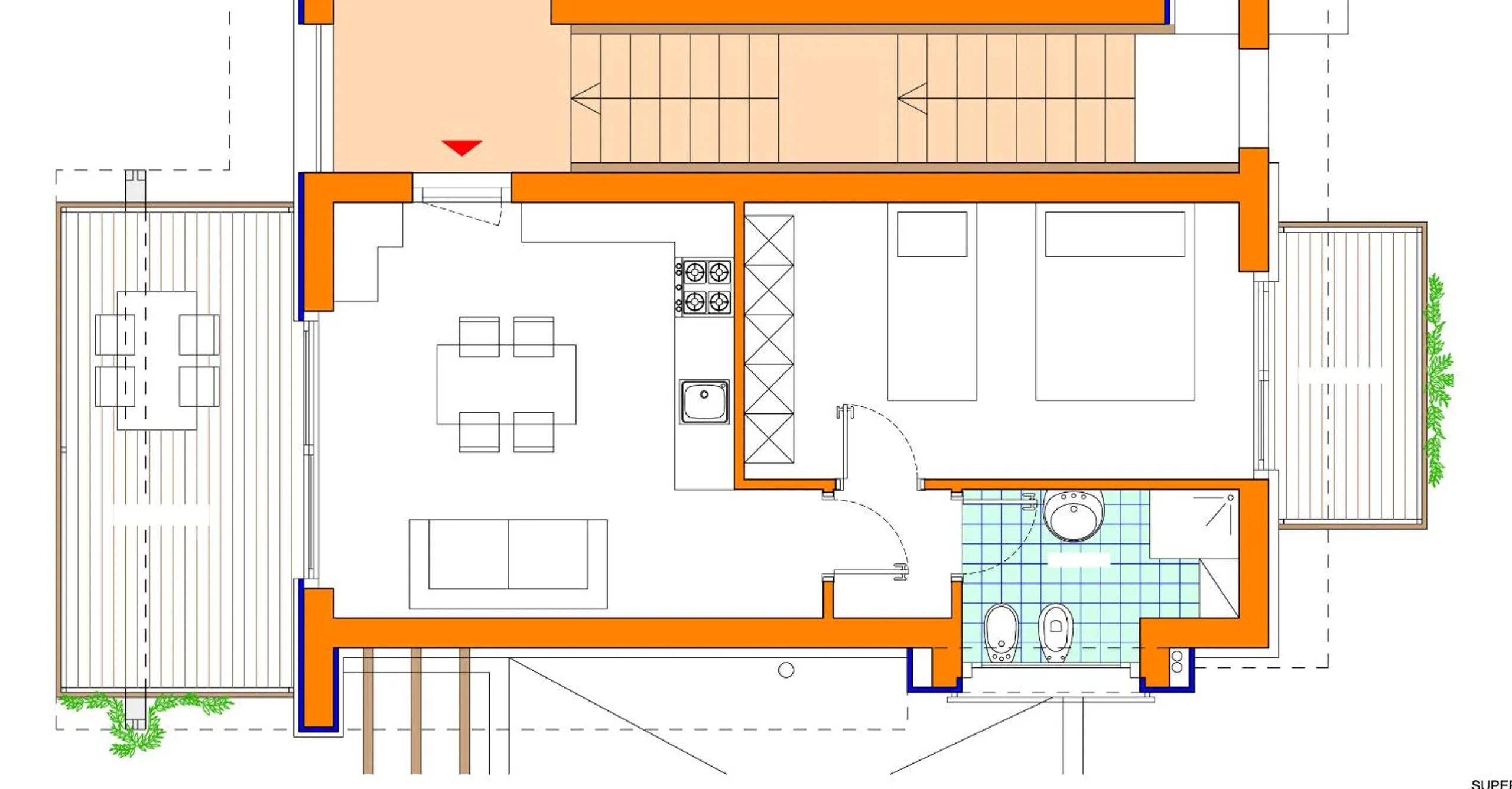 Floor plan in Bibione Mastervillage