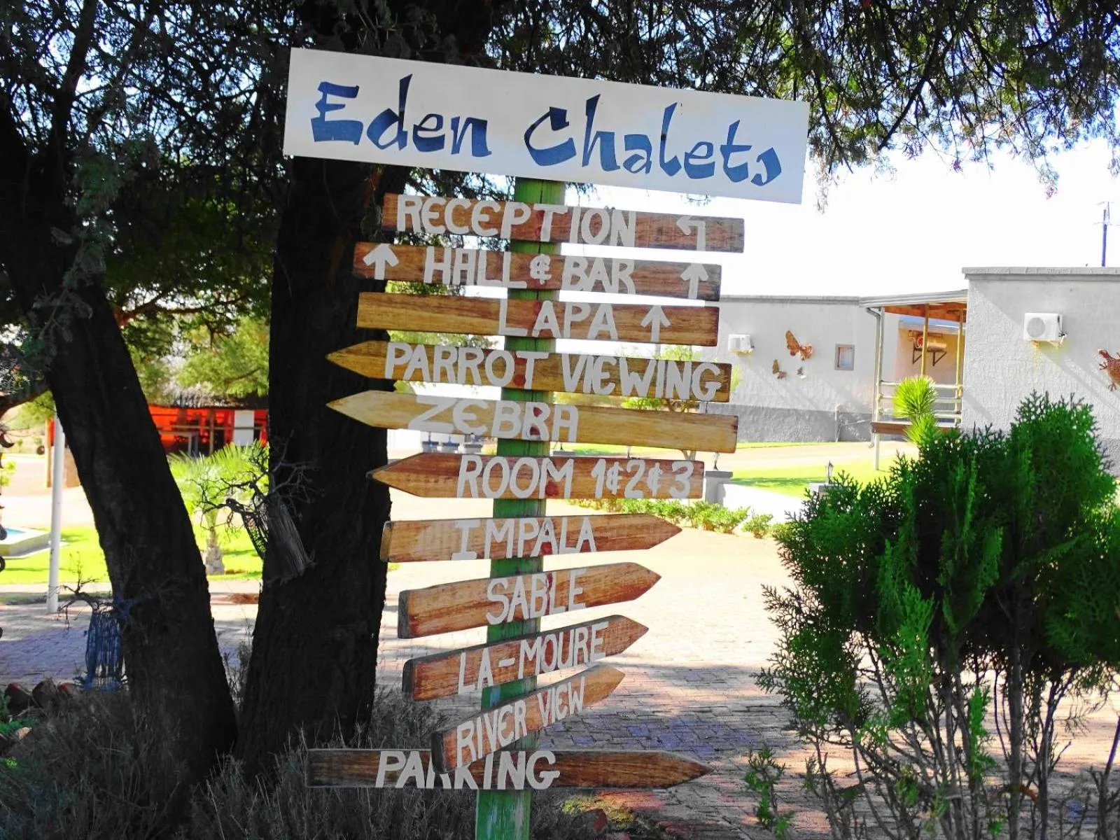 Facade/entrance in Eden Chalets