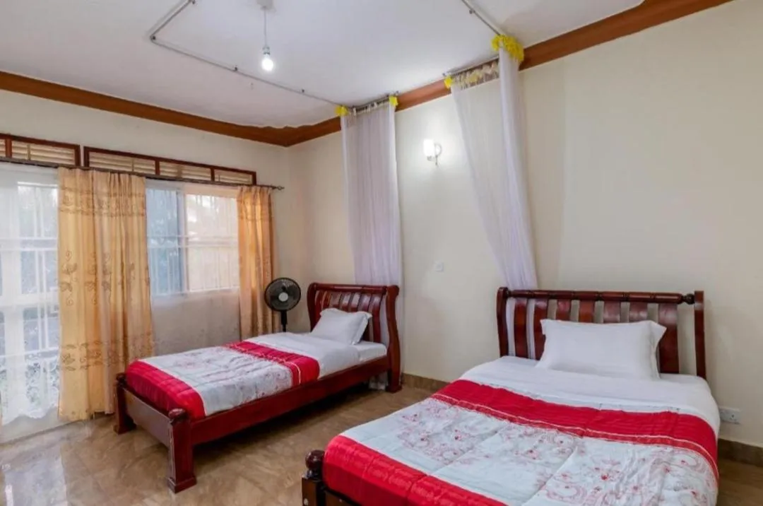 Bed in Airport Side Hotel Entebbe