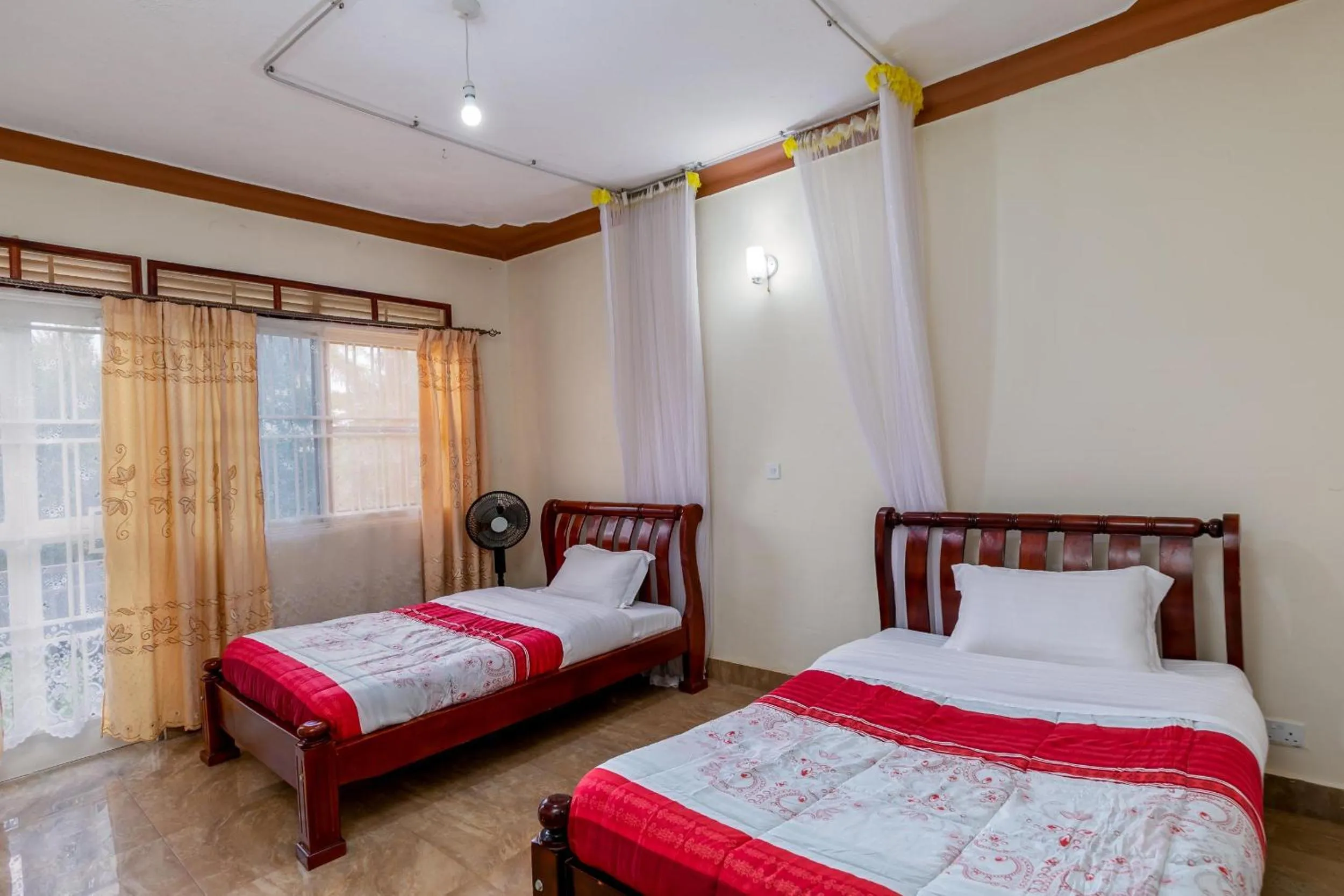 Bed in Airport Side Hotel Entebbe